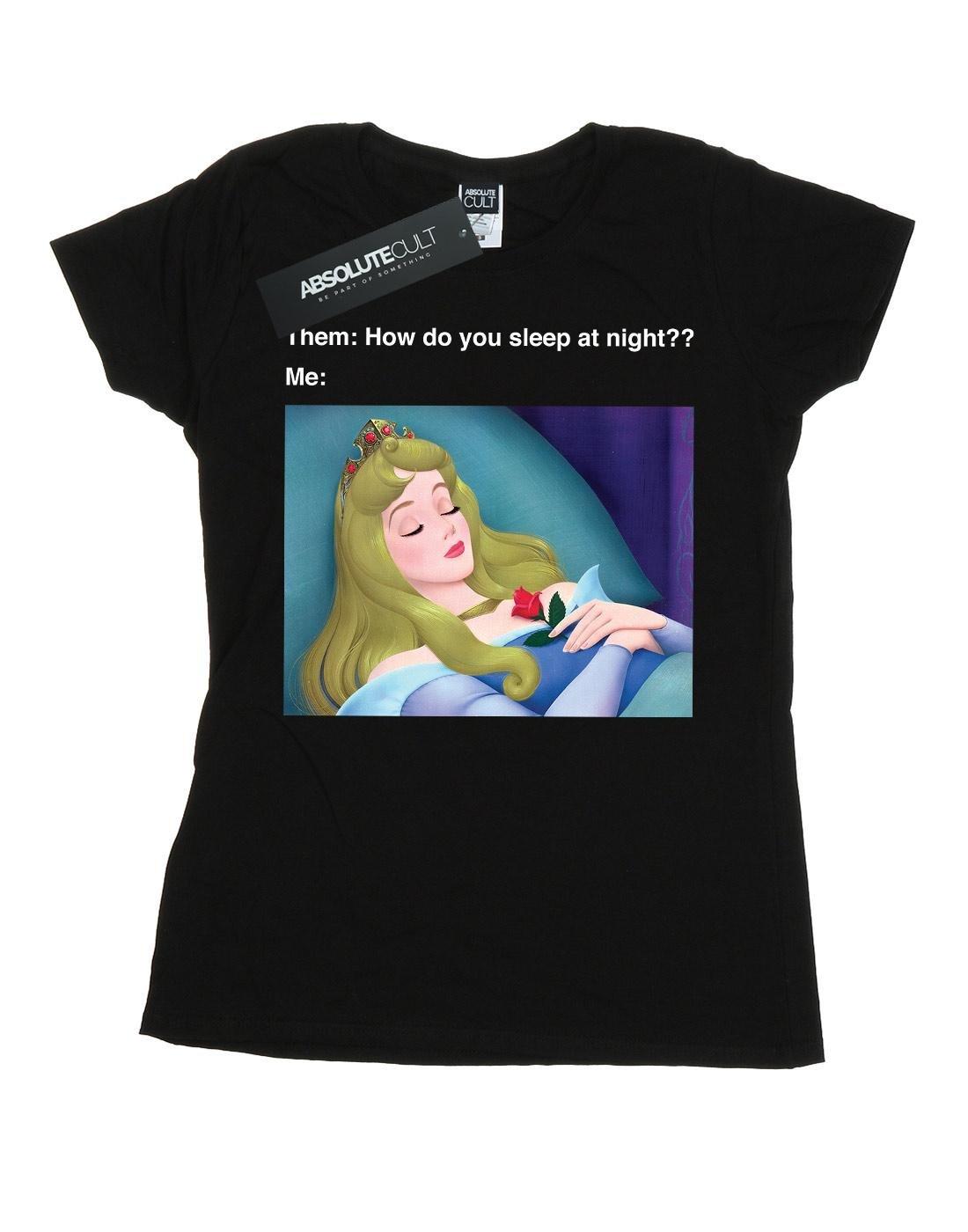 Sleeping Beauty Meme Tshirt Damen Schwarz XL von Disney