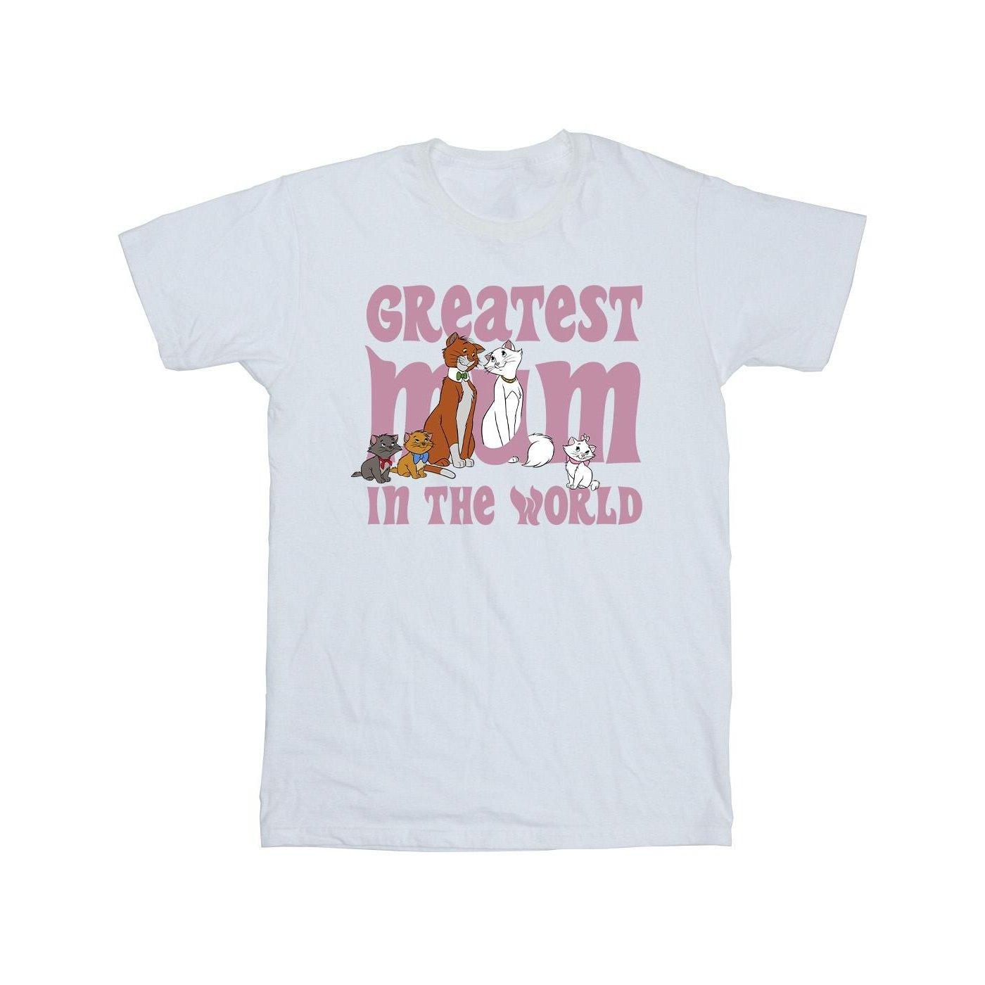 The Aristocats Greatest Mum Tshirt Herren Weiss M von Disney