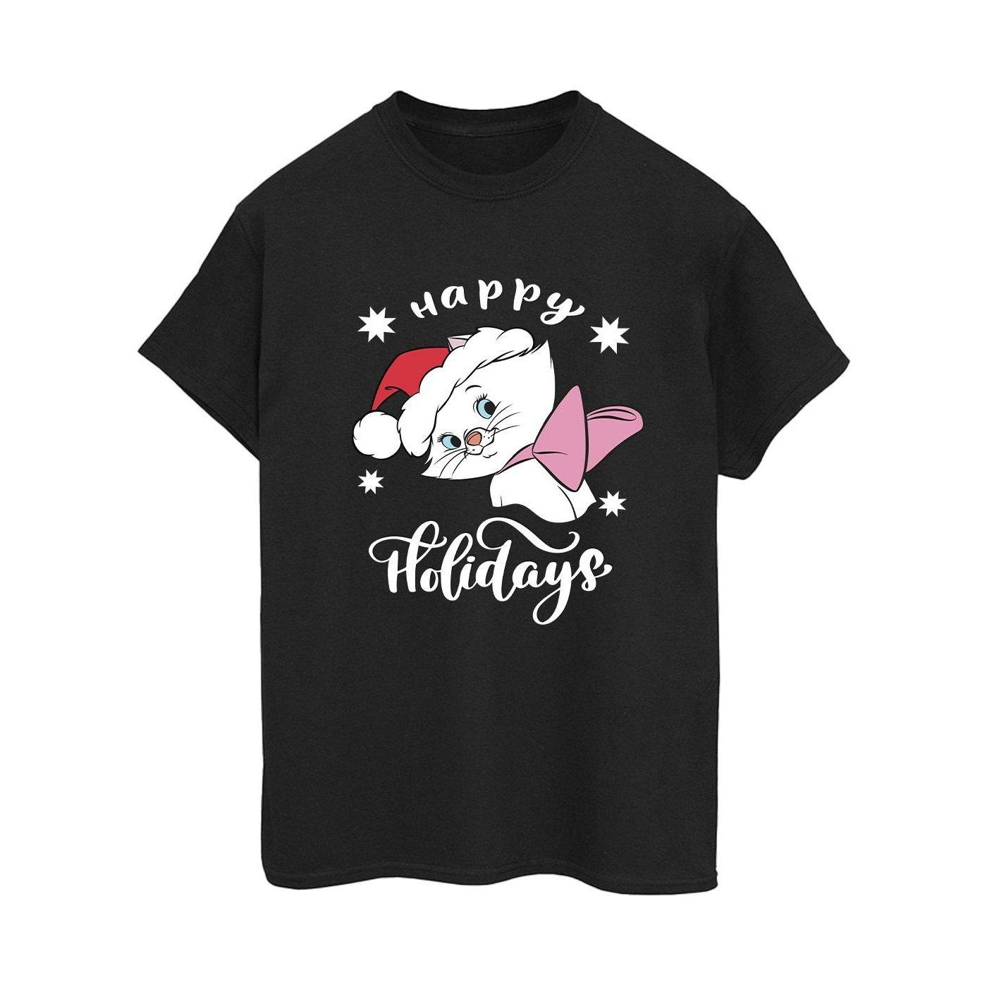 The Aristocats Happy Holidays Tshirt Damen Schwarz L von Disney