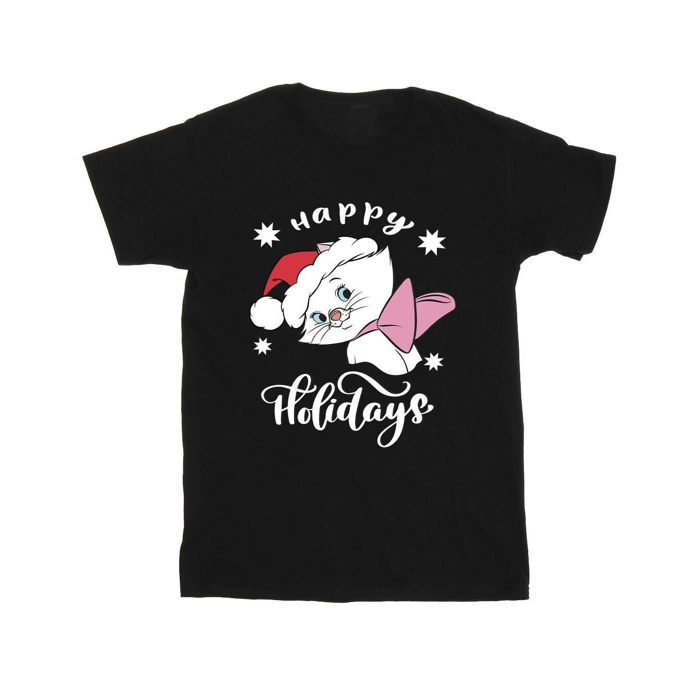 The Aristocats Happy Holidays Tshirt Herren Schwarz XXL von Disney