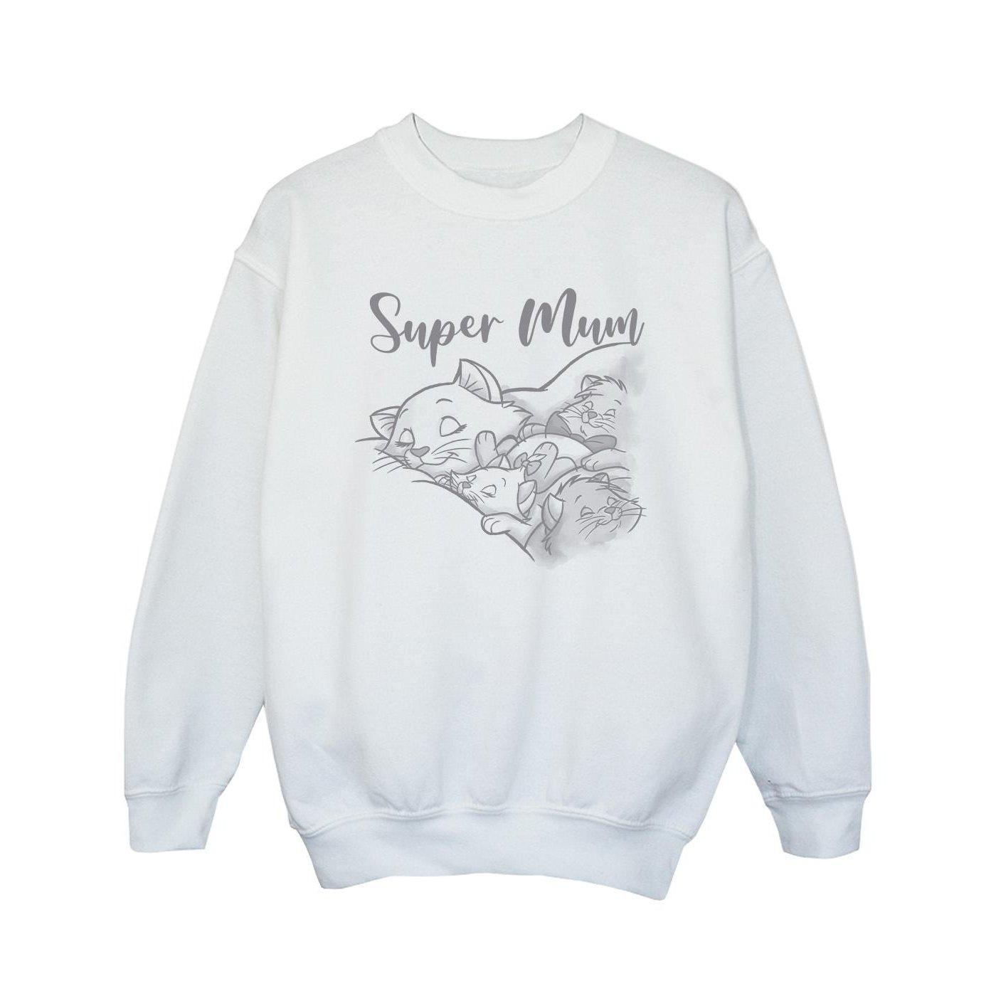 The Aristocats Marie Super Mum Sweatshirt Unisex Weiss 152-158 von Disney
