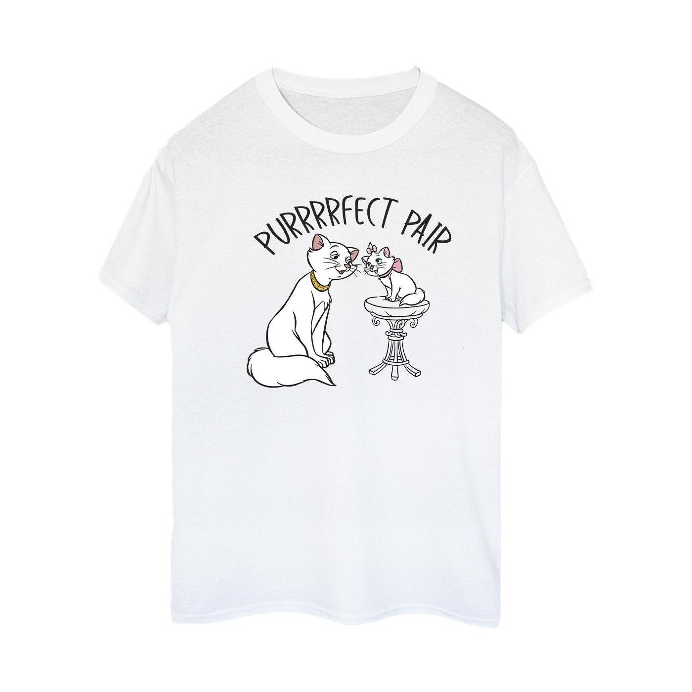 The Aristocats Purrfect Pair Tshirt Damen Weiss XXL von Disney