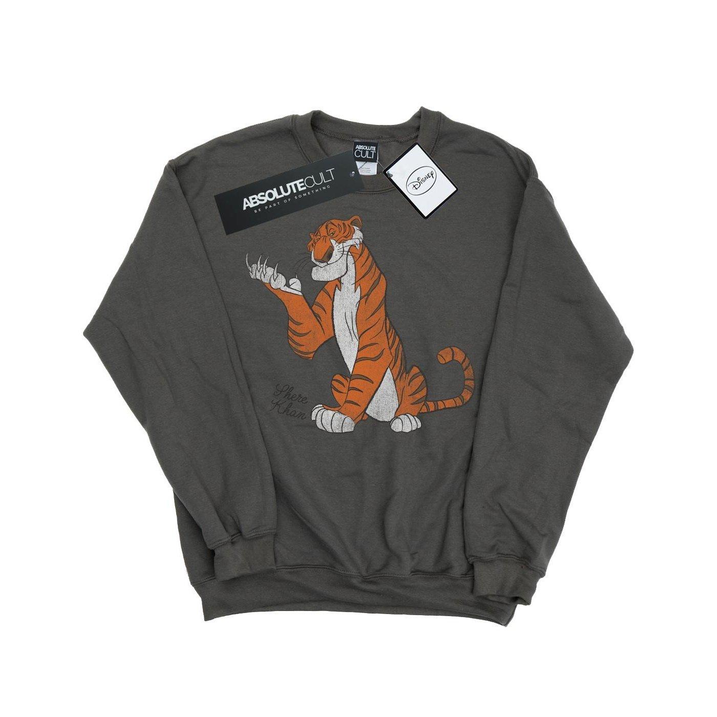 The Jungle Book Classic Shere Khan Sweatshirt Herren Charcoal Black L von Disney