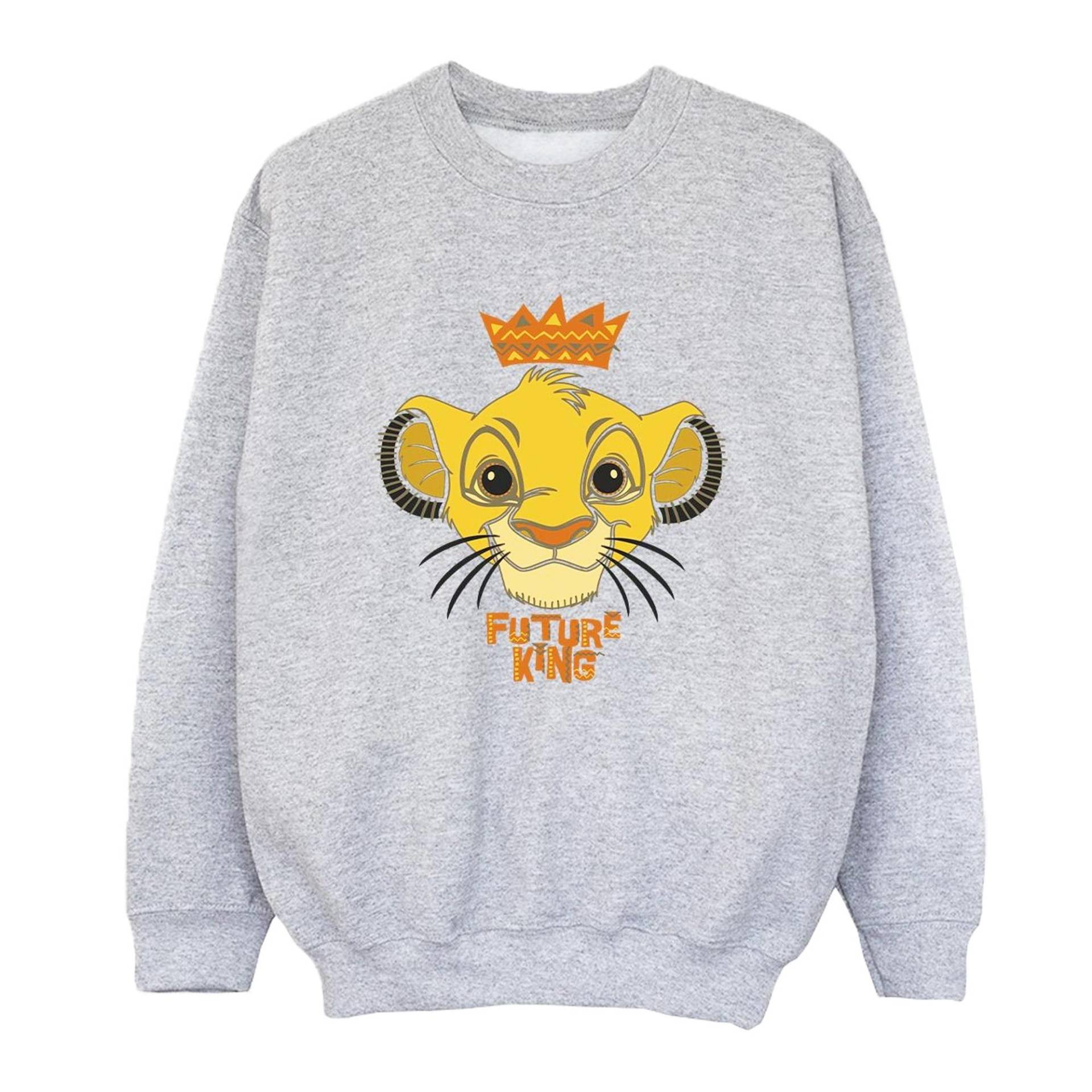 The Lion King Future King Sweatshirt Unisex Grau 116 von Disney