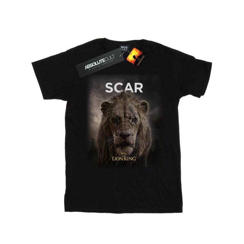 The Lion King Movie Scar Poster Tshirt Damen Schwarz M von Disney
