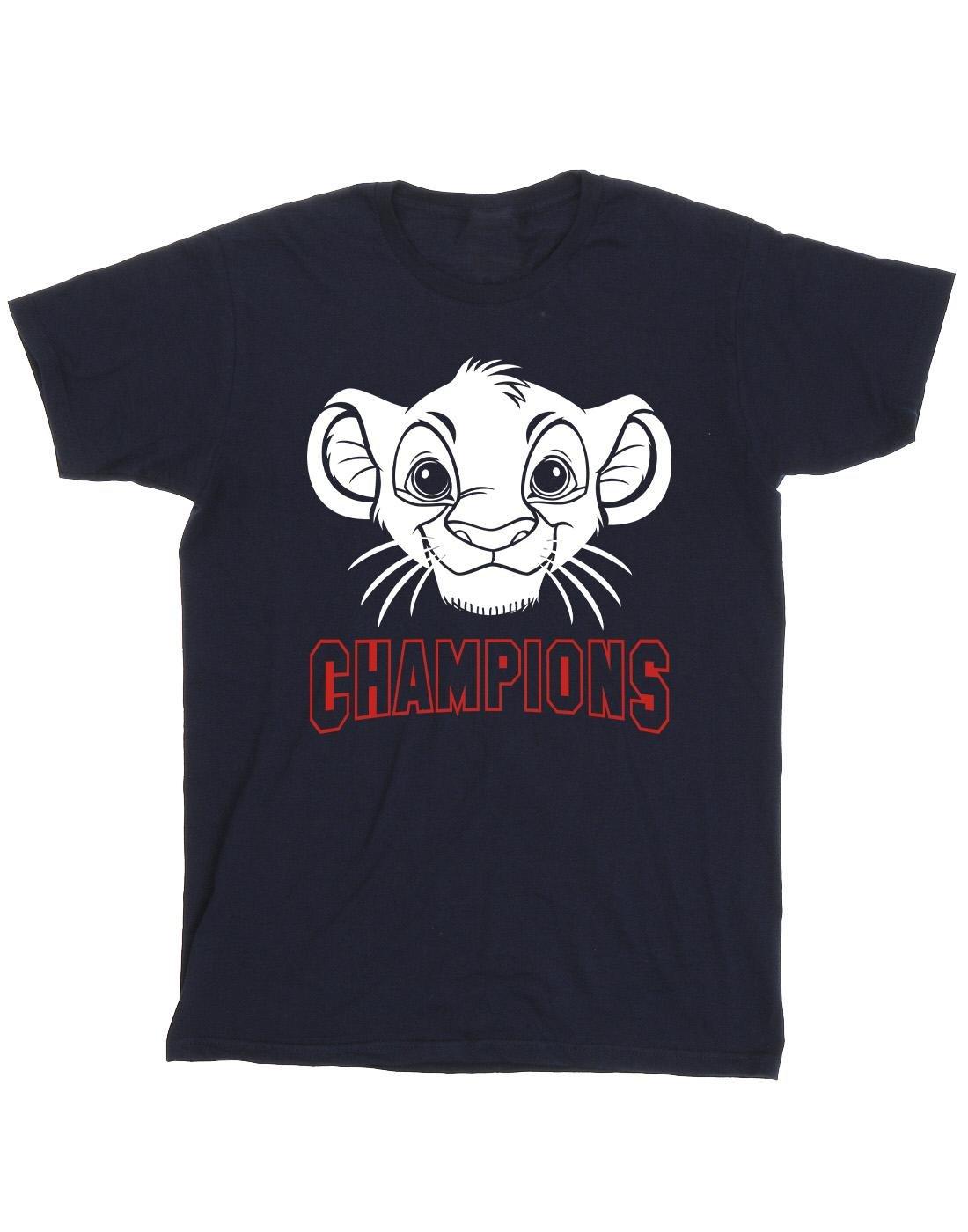 The Lion King Simba Face Champion Tshirt Herren Marine S von Disney