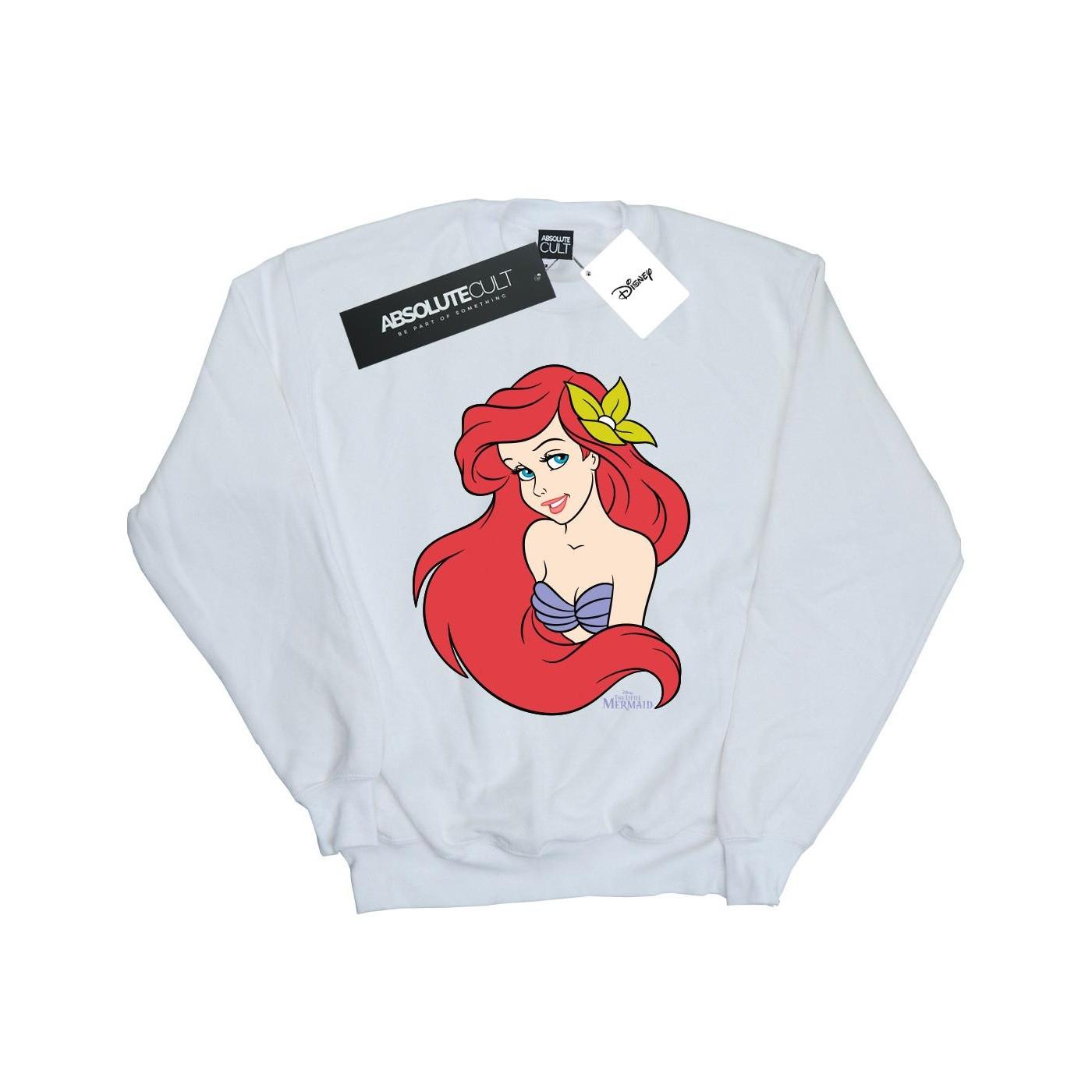 The Little Mermaid Close Up Sweatshirt Damen Weiss XL von Disney