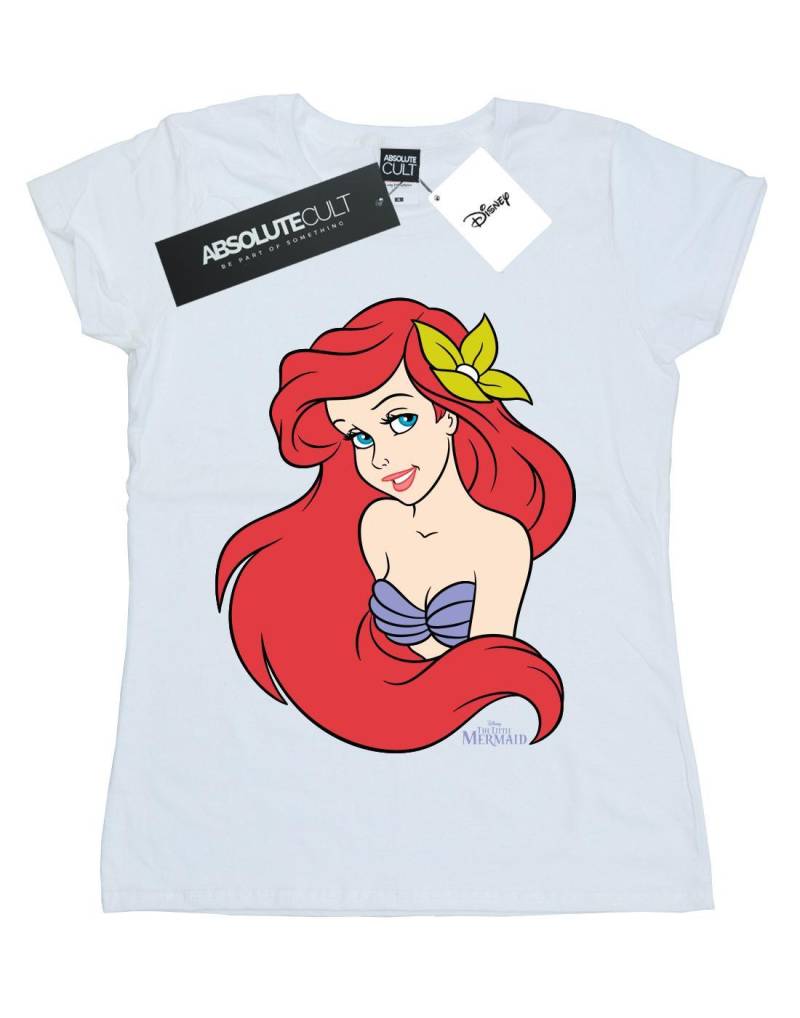 The Little Mermaid Close Up Tshirt Damen Weiss M von Disney