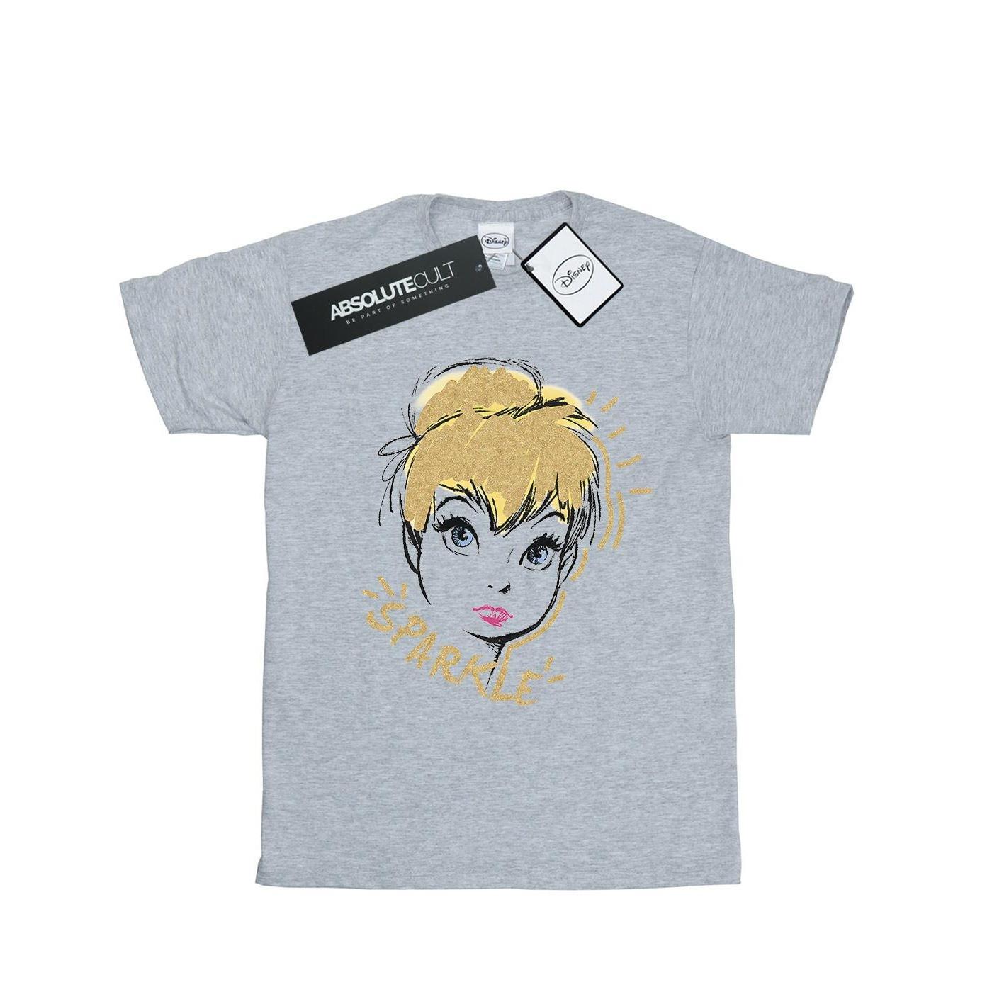 Tinkerbell Sparkle Tshirt Damen Grau L von Disney