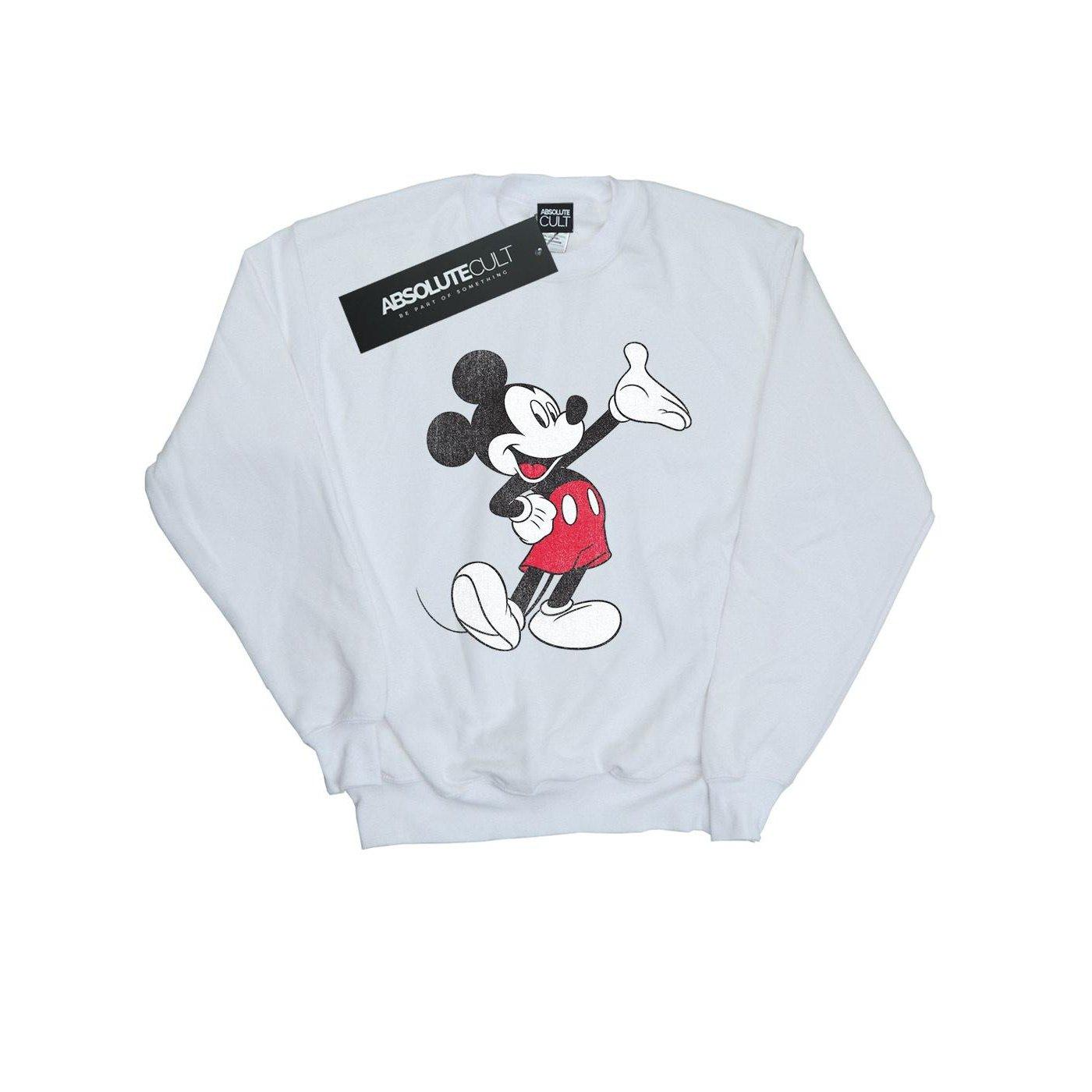 Traditional Wave Sweatshirt Herren Weiss L von Disney