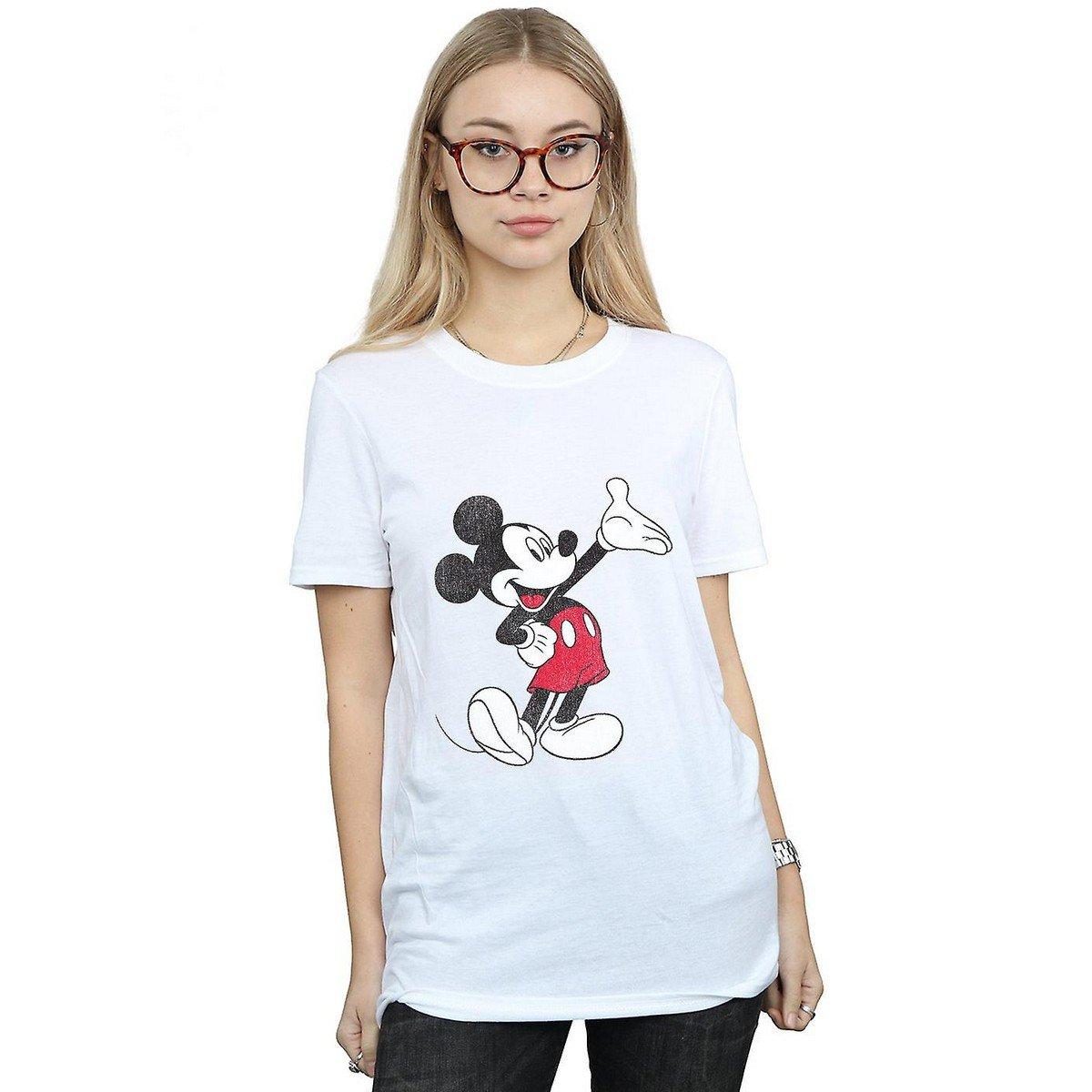 Traditional Wave Tshirt Damen Weiss L von Disney