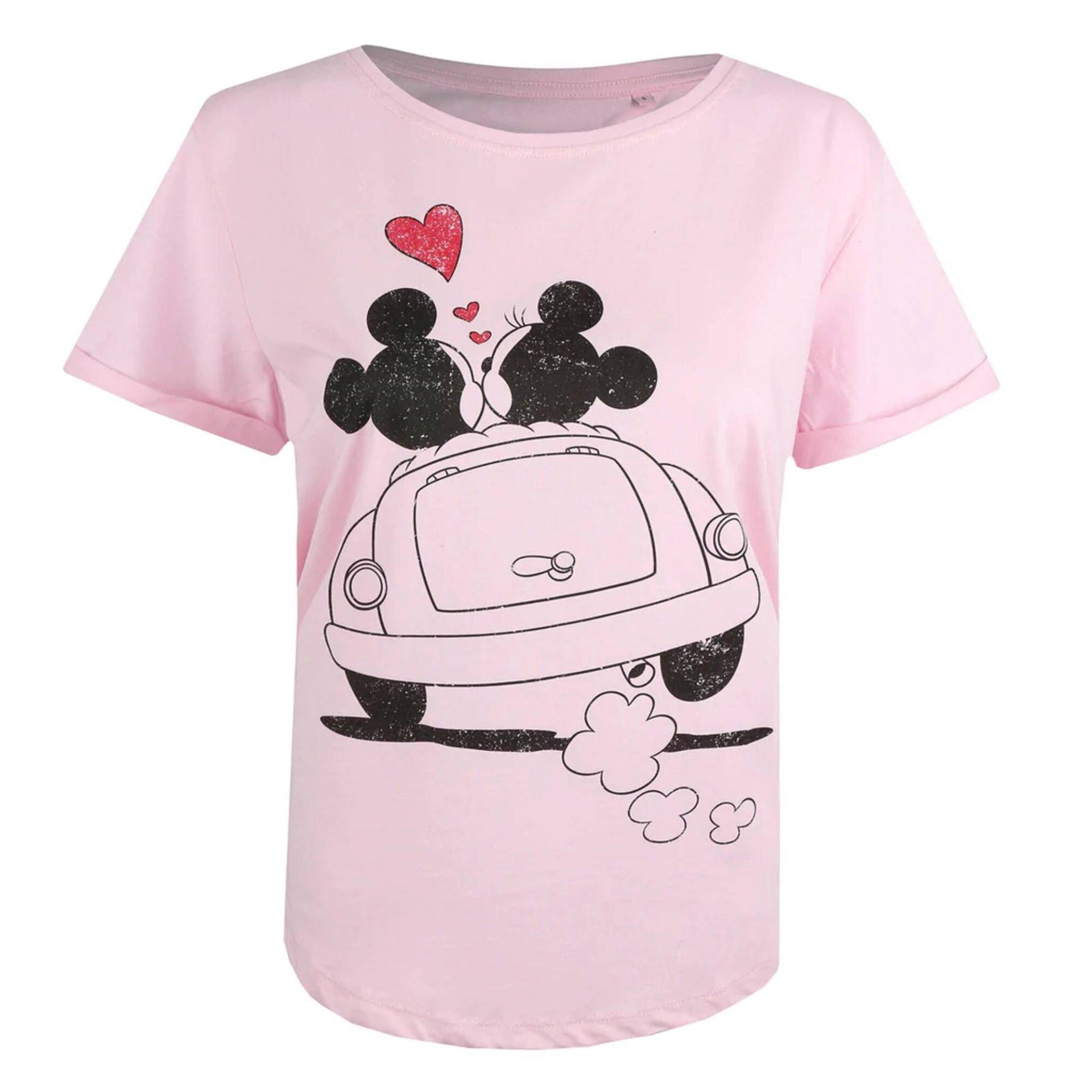 Tshirt Damen Hellrosa XL von Disney