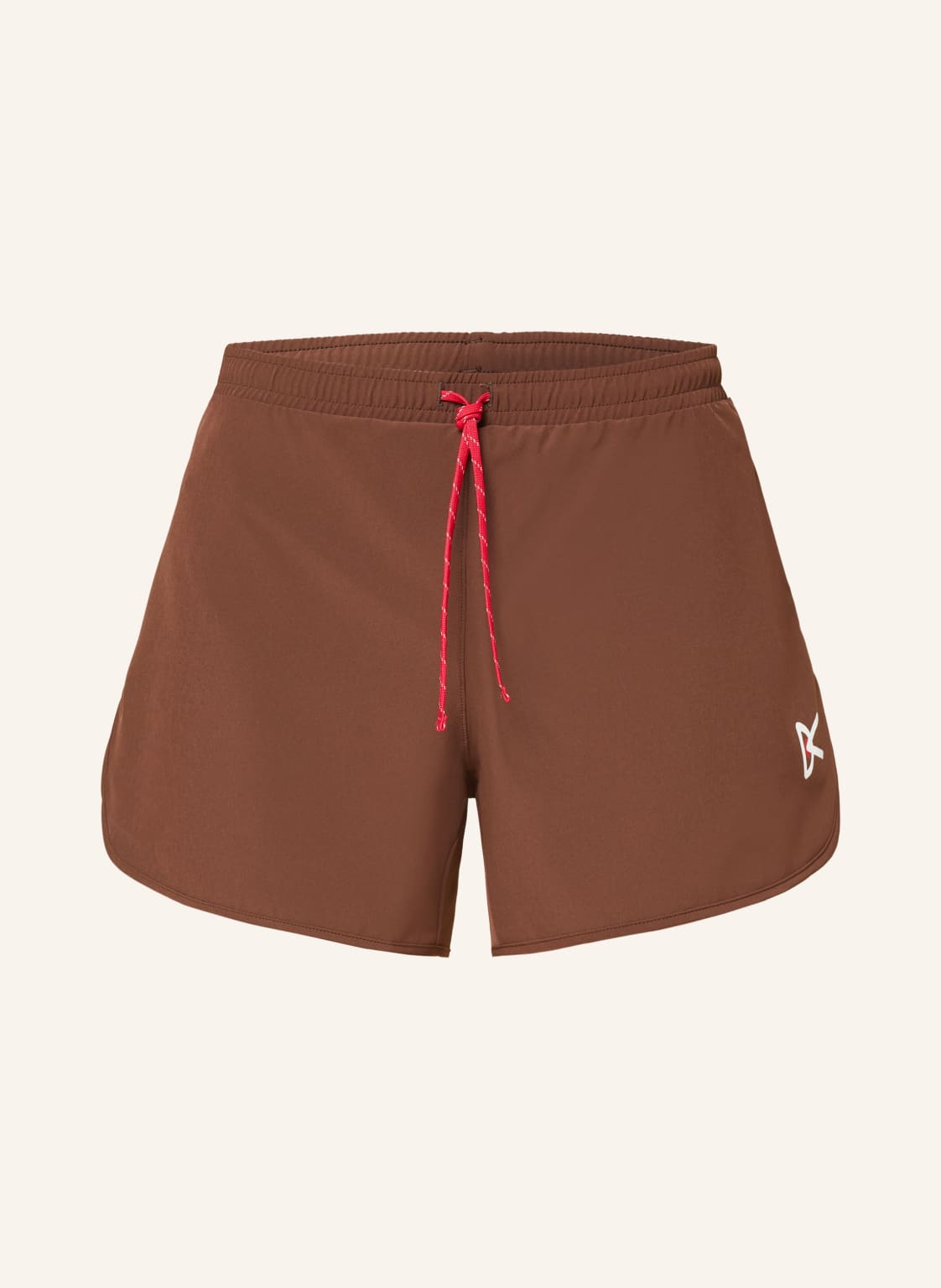 District Vision 2-In-1-Laufshorts braun von District Vision