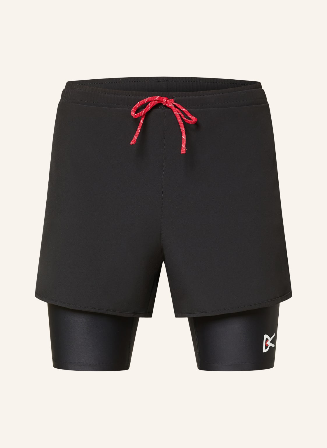 District Vision 2-In-1-Laufshorts schwarz von District Vision