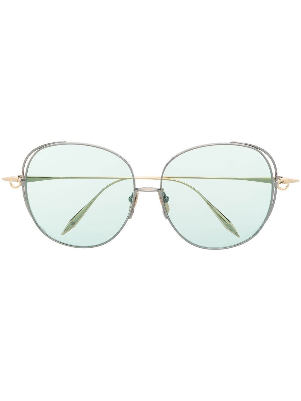 Dita Eyewear Arohz oversize round-frame sunglasses - Gold von Dita Eyewear