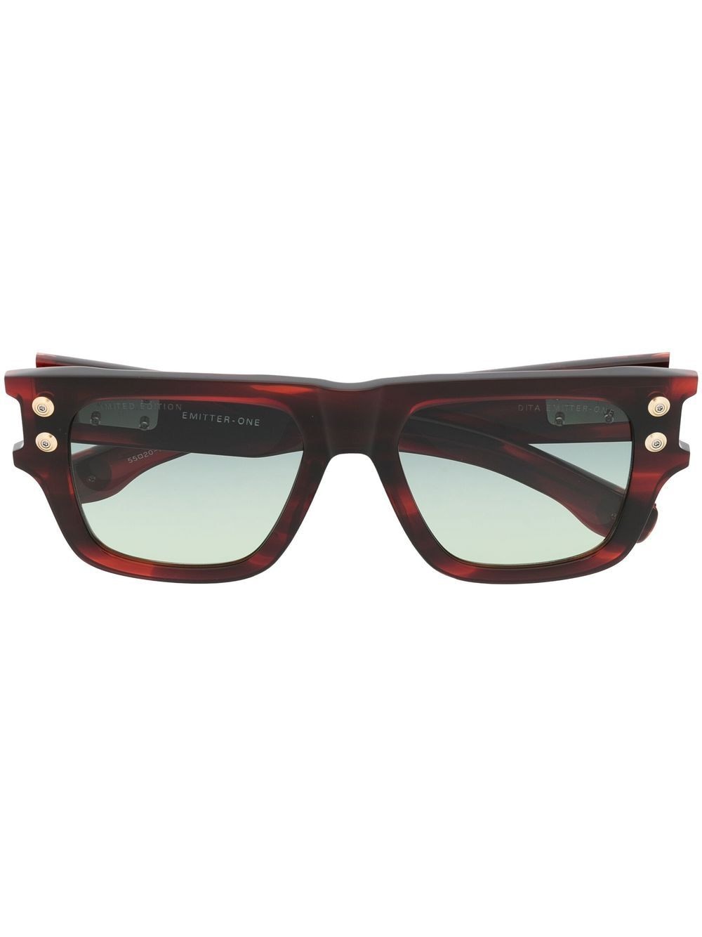 Dita Eyewear Emitter-One square-frame sunglasses - Red von Dita Eyewear