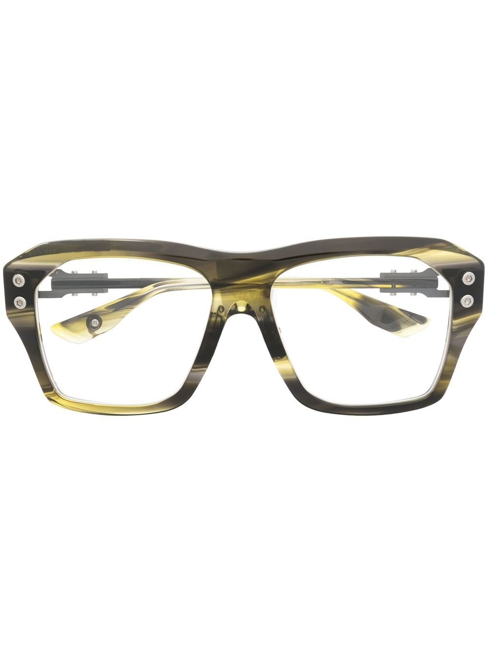 Dita Eyewear Grand-Apx square-frame glasses - Green von Dita Eyewear