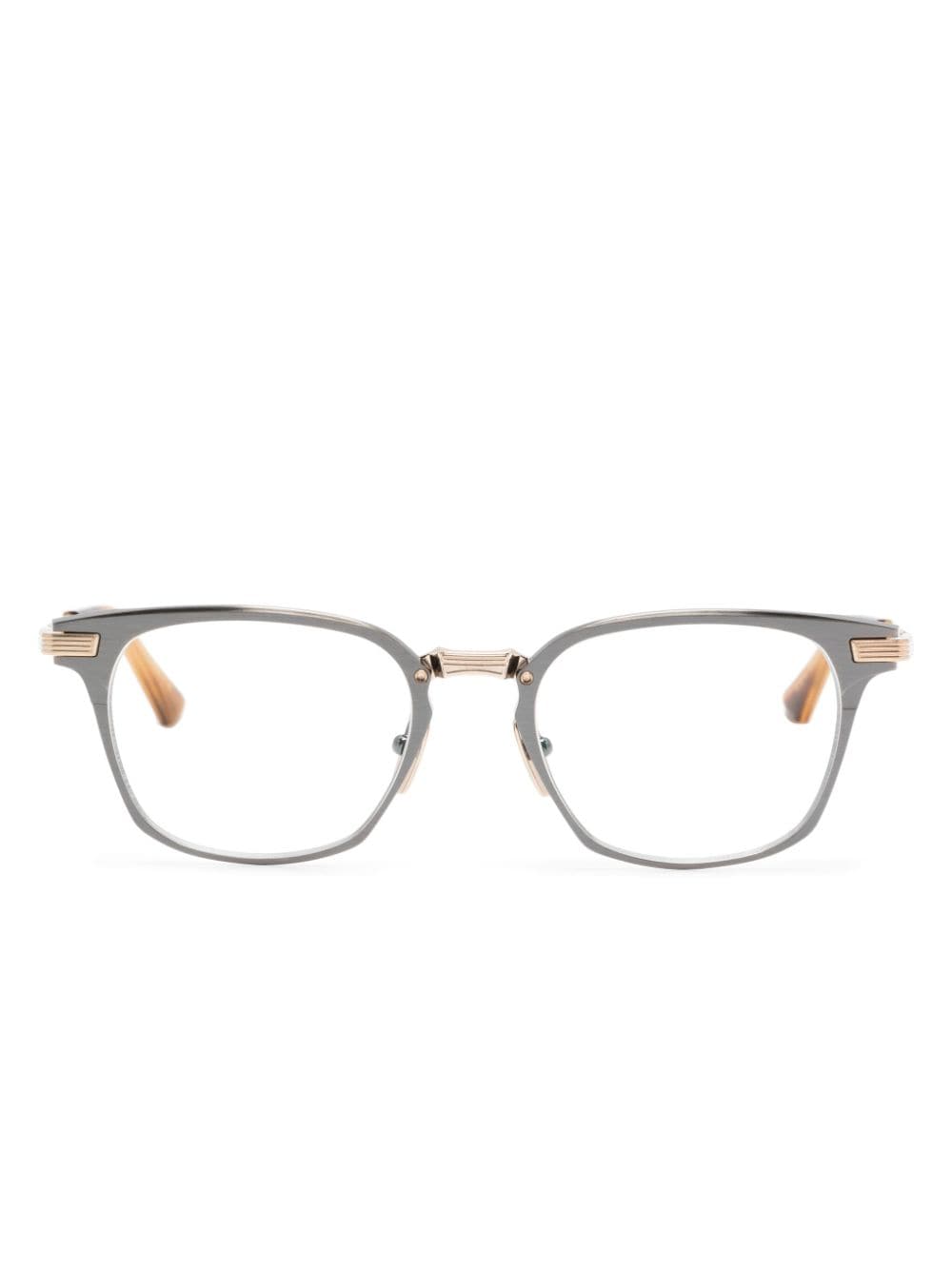Dita Eyewear Linrcorn square-frame glasses - Silver von Dita Eyewear