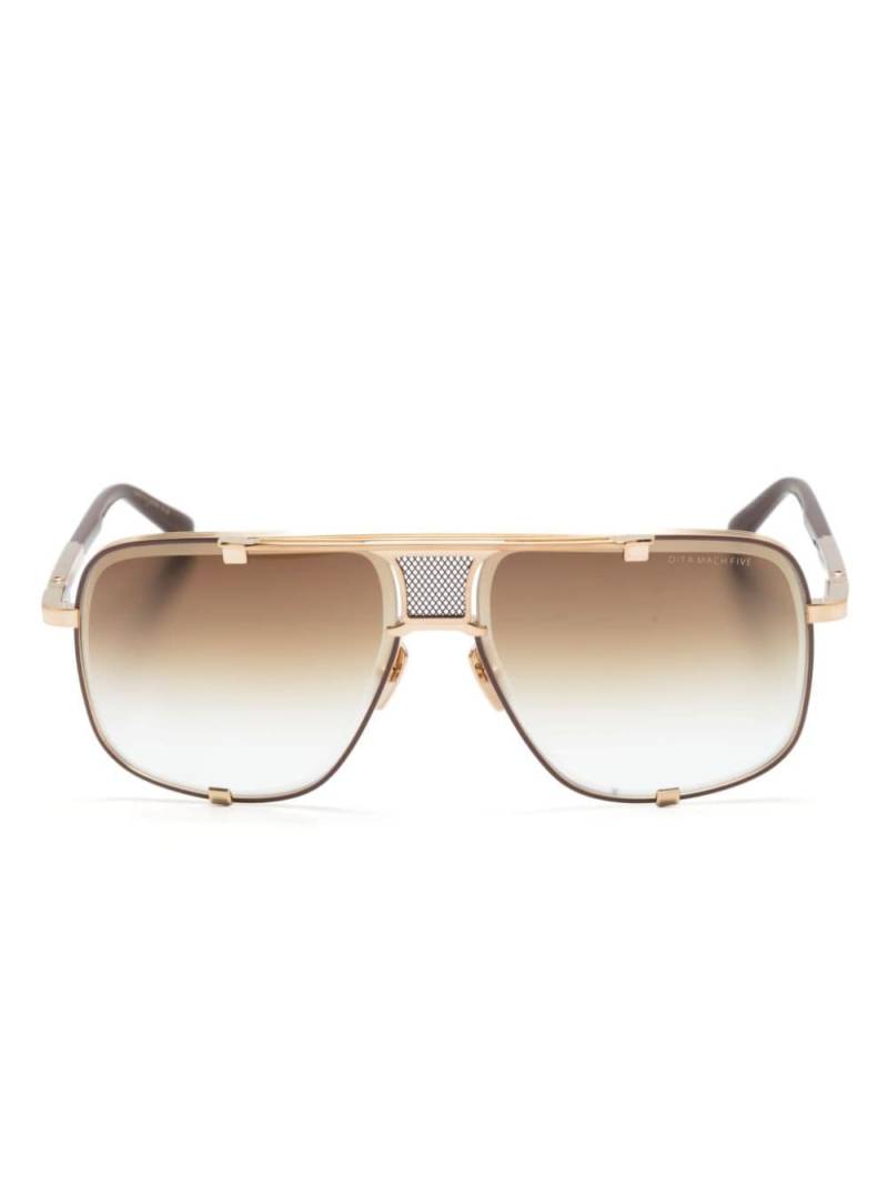 Dita Eyewear Mach Five pilot-frame sunglasses - Gold von Dita Eyewear