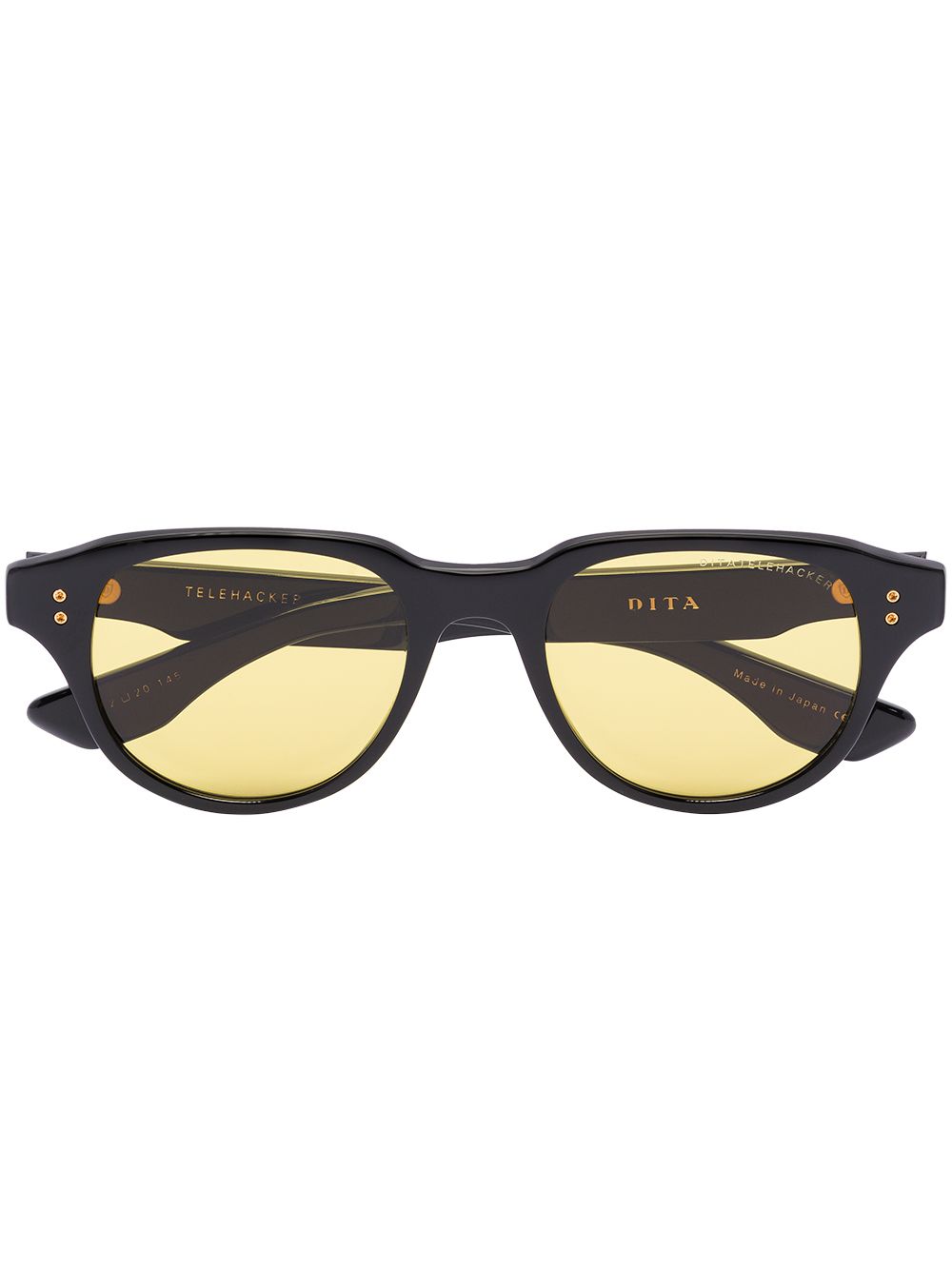 Dita Eyewear Telehacker round-frame sunglasses - Black von Dita Eyewear