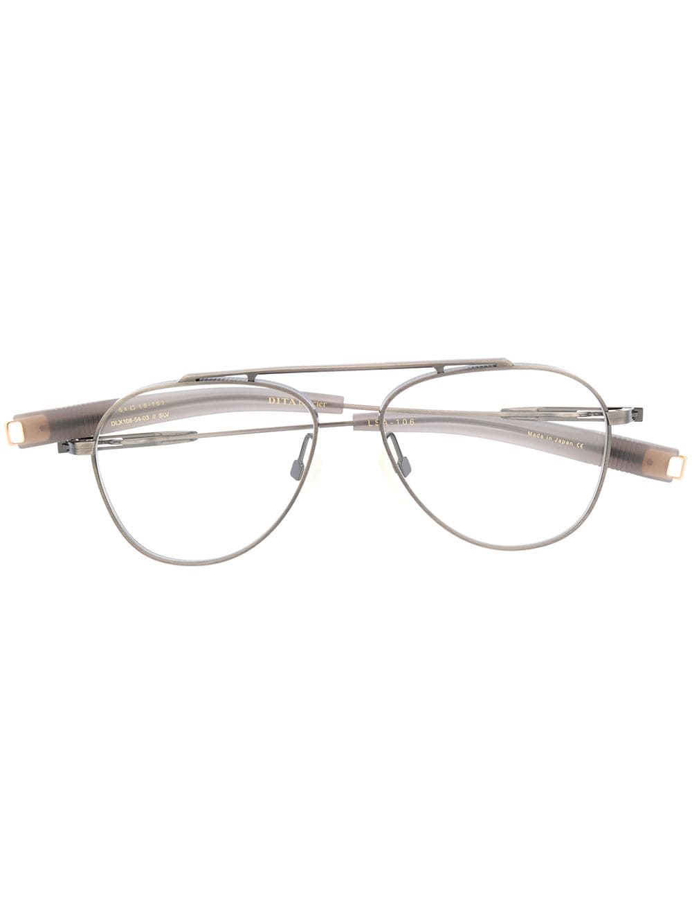 Dita Eyewear pilot frame glasses - Grey von Dita Eyewear