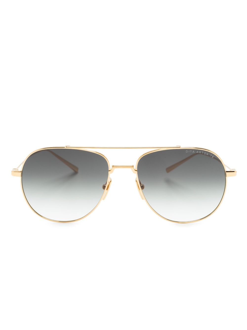 Dita Eyewear logo-print round-frame sunglasses - Gold von Dita Eyewear