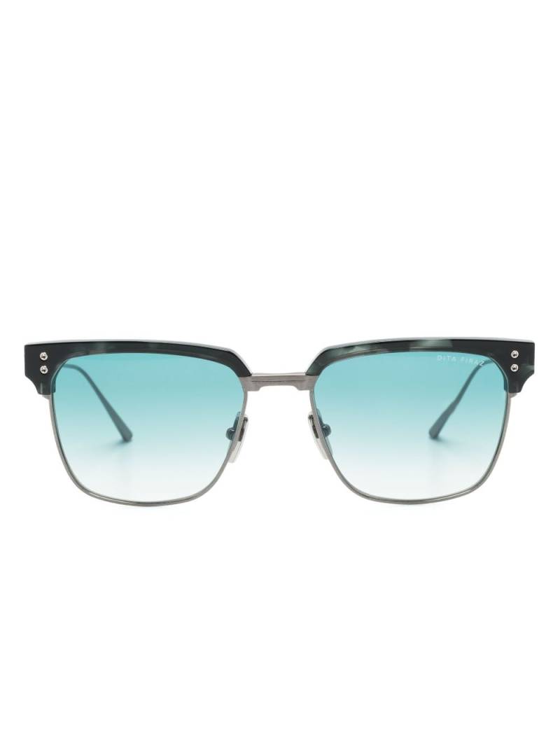Dita Eyewear logo-print square-frame sunglasses - Silver von Dita Eyewear