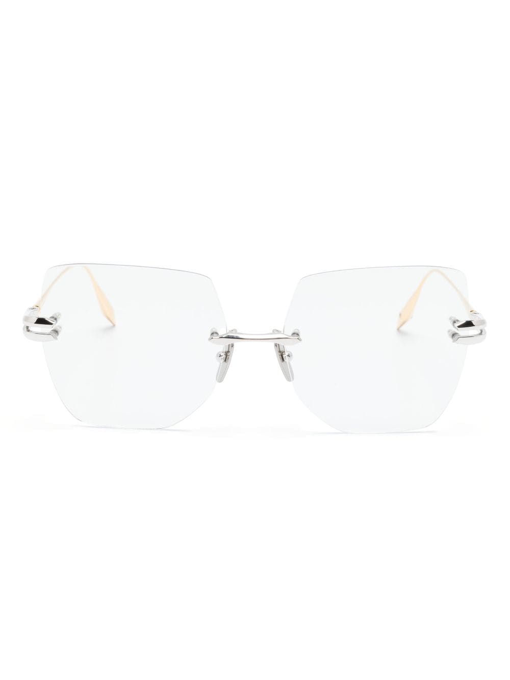 Dita Eyewear oversized-frame optical glasses - Gold von Dita Eyewear