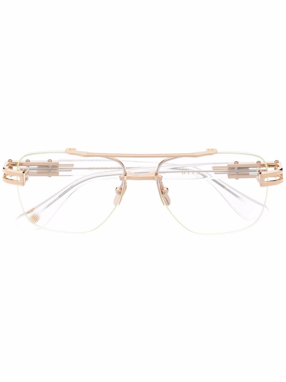 Dita Eyewear pilot-frame glasses - Gold von Dita Eyewear