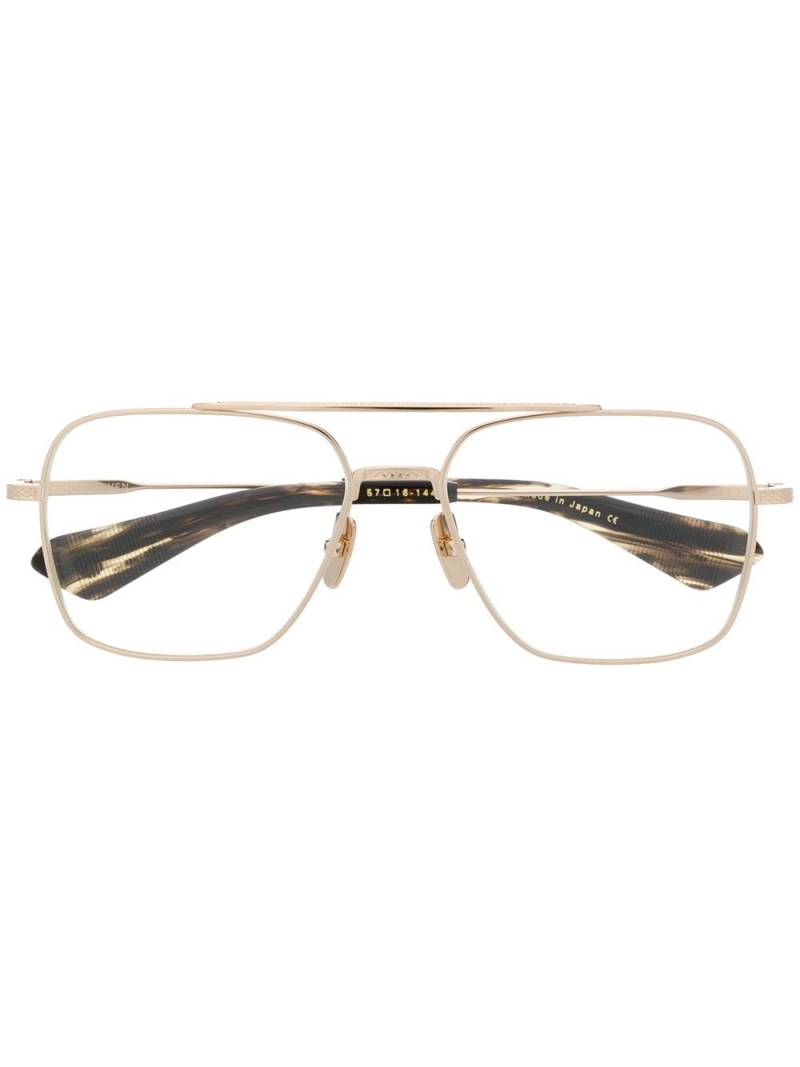 Dita Eyewear pilot frame glasses - Gold von Dita Eyewear