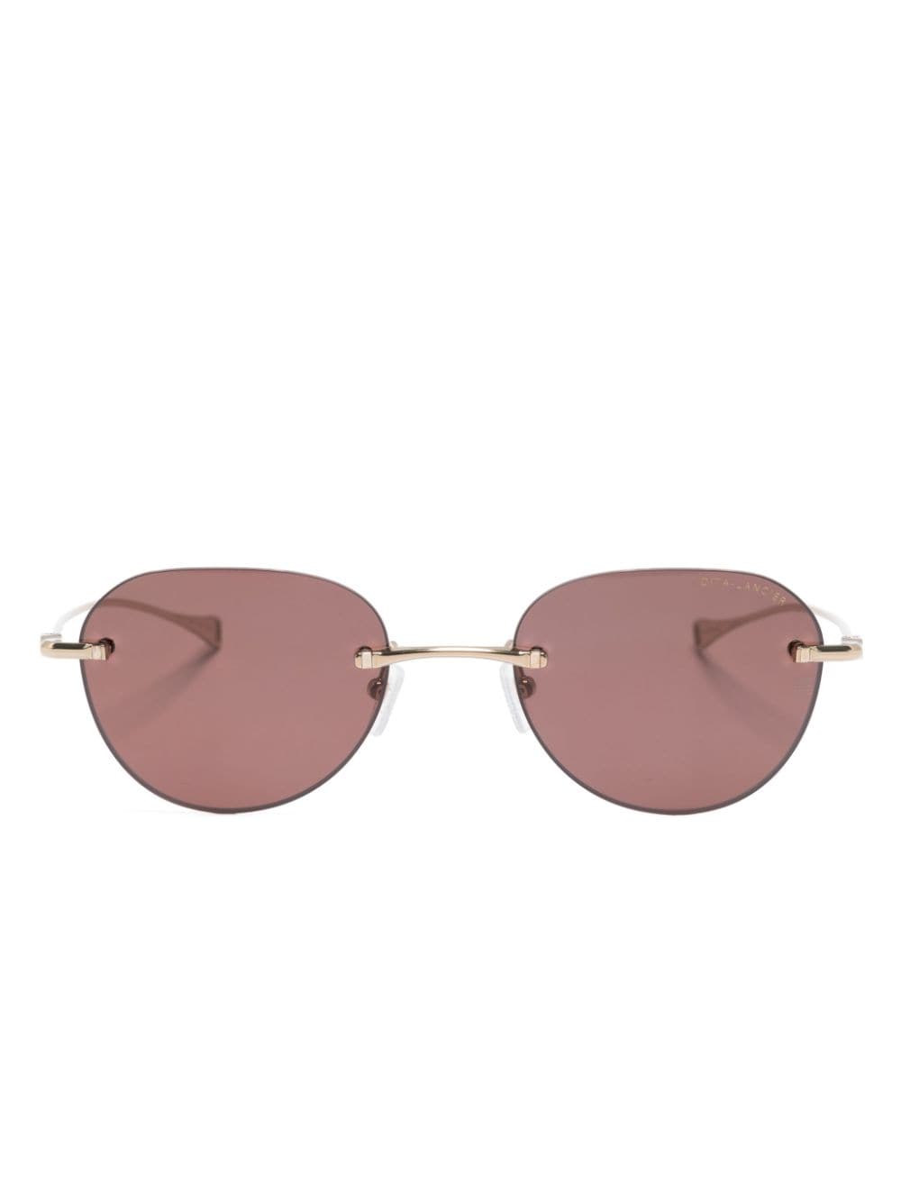 Dita Eyewear round-frame tinted sunglasses - Gold von Dita Eyewear