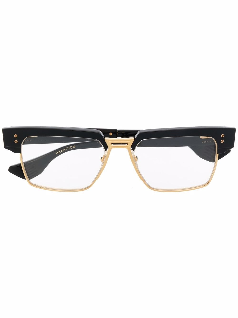 Dita Eyewear square frame glasses - Black von Dita Eyewear