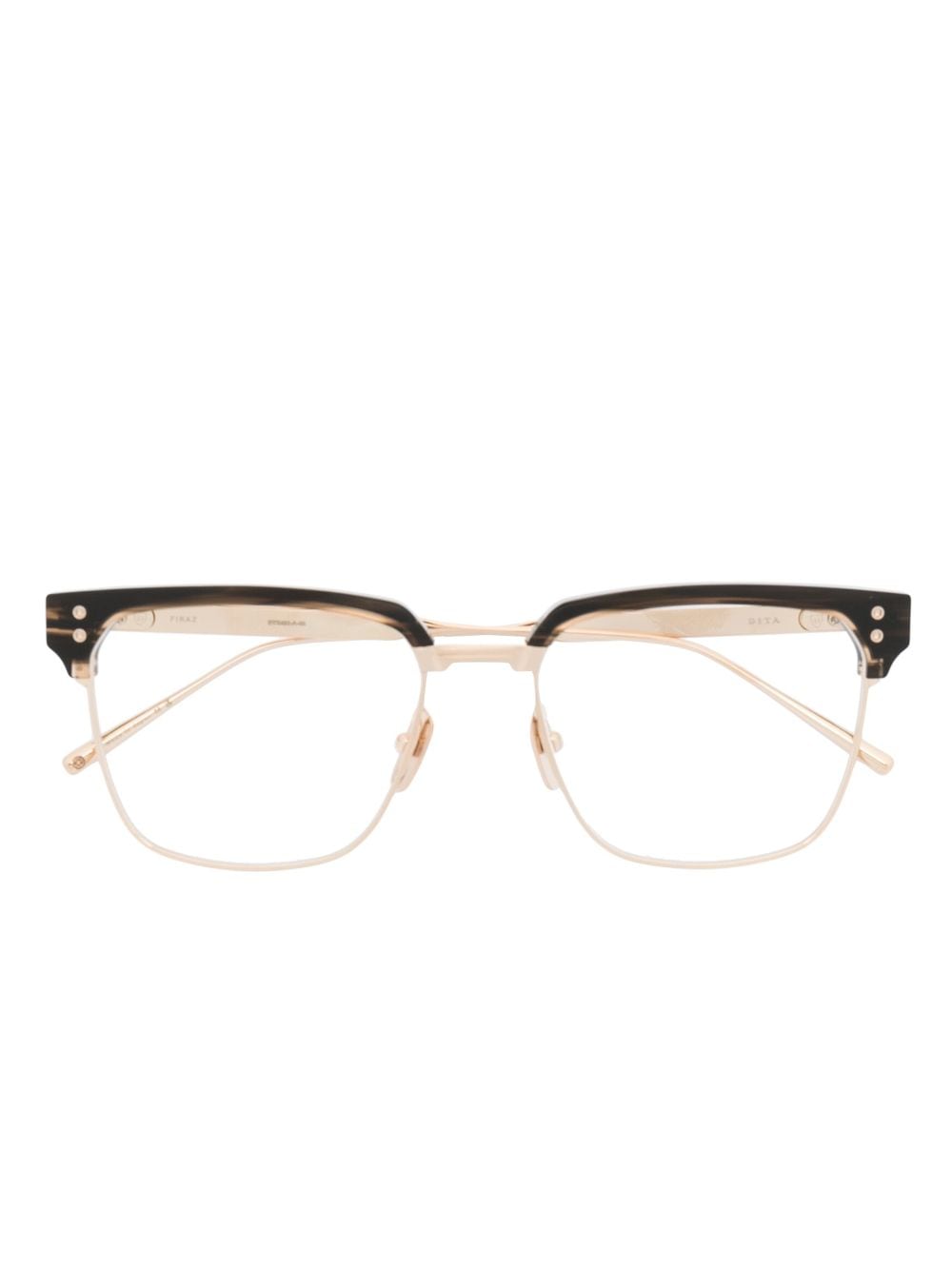 Dita Eyewear square-frame glasses - Gold von Dita Eyewear