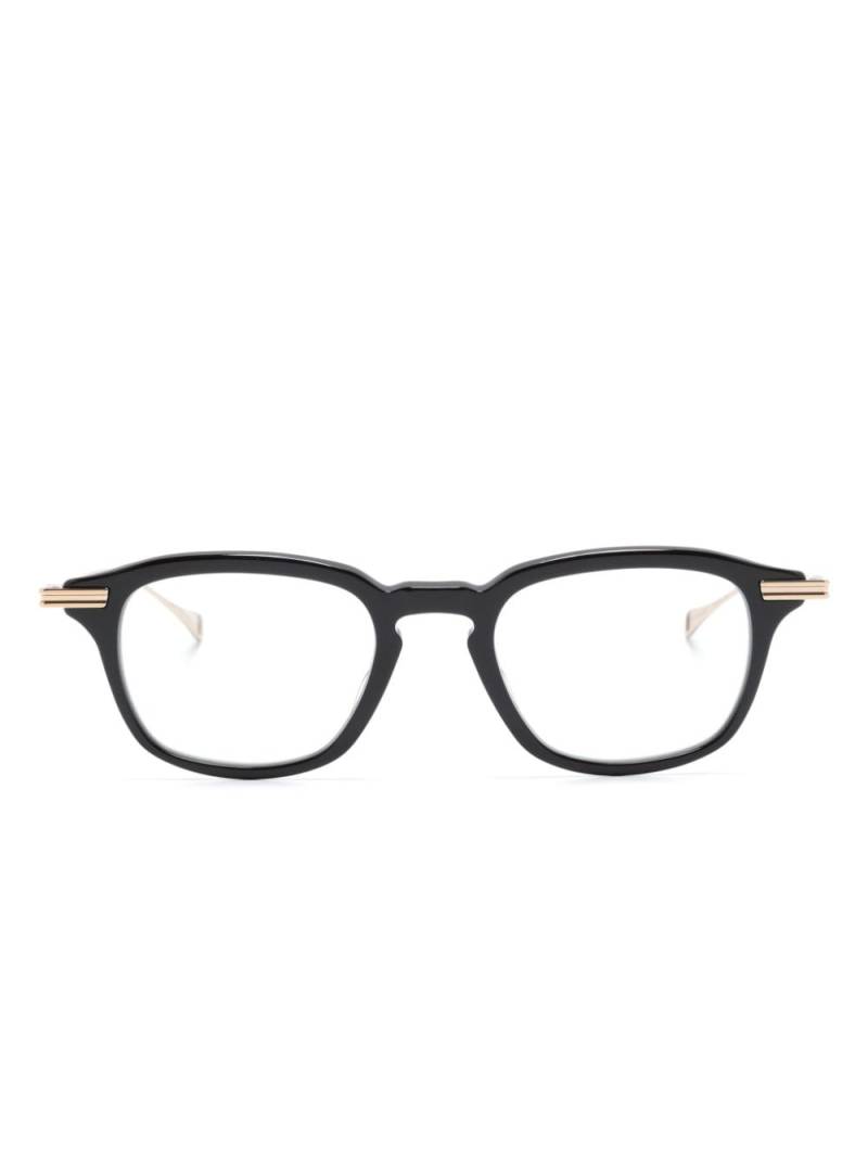 Dita Eyewear square-frame logo-print glasses - Black von Dita Eyewear