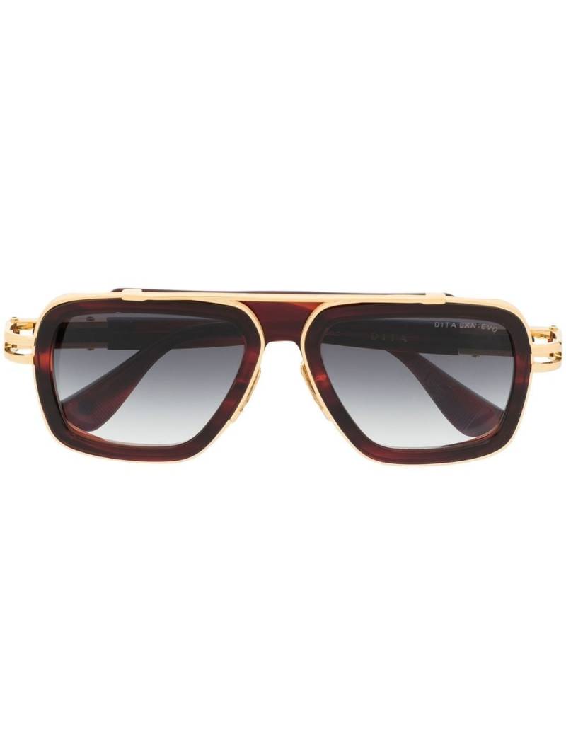 Dita Eyewear square-frame sunglasses - Red von Dita Eyewear