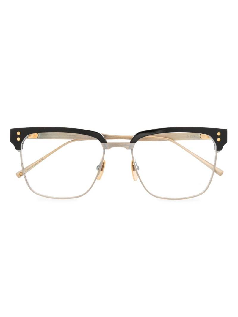 Dita Eyewear square-framed glasses - Gold von Dita Eyewear