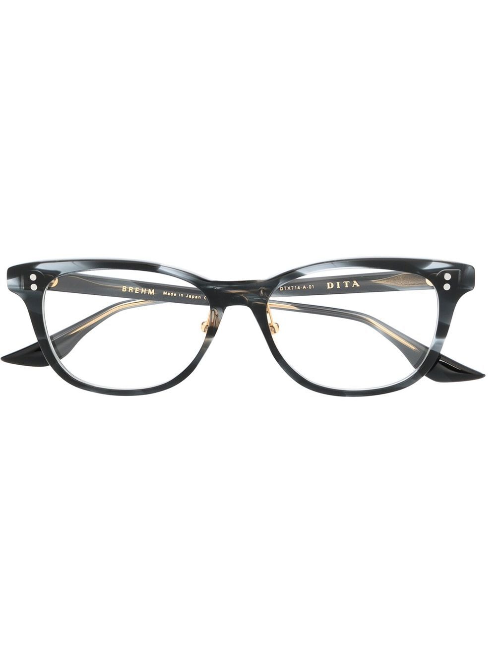 Dita Eyewear wayfarer-frame optical glasses - Black von Dita Eyewear