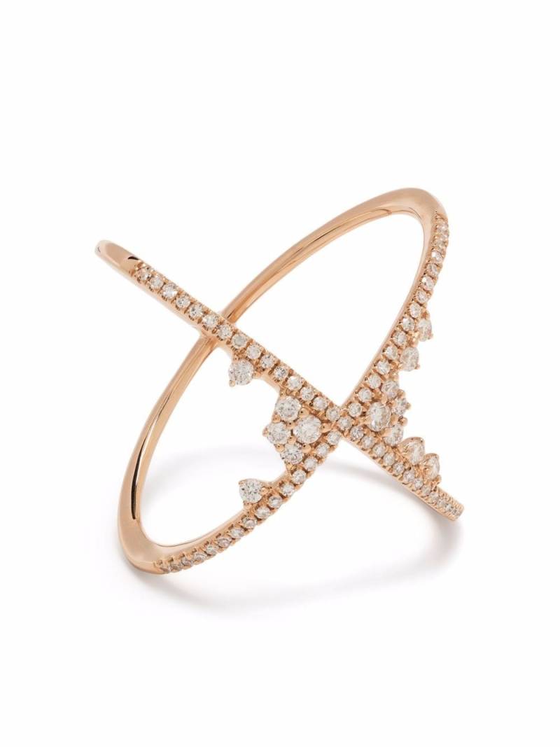 Djula 18kt rose gold Fairy Tale X diamond ring - Pink von Djula