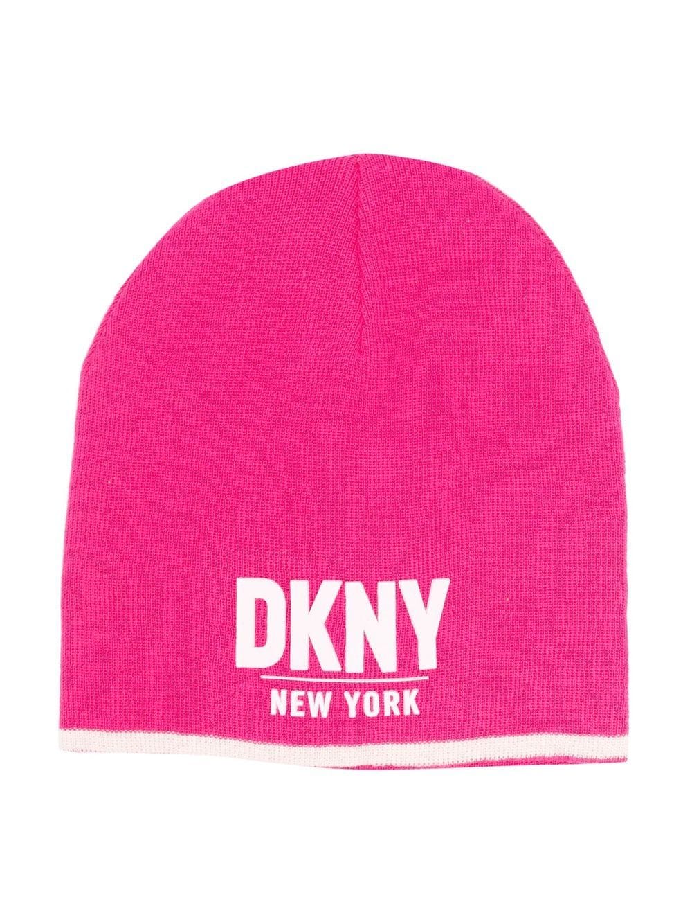 Dkny Kids TEEN logo-print beanie - Pink von Dkny Kids