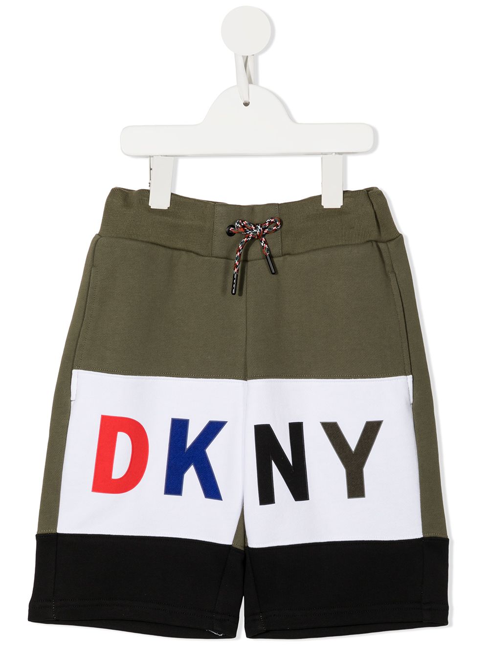 Dkny Kids TEEN logo-print track shorts - Green von Dkny Kids