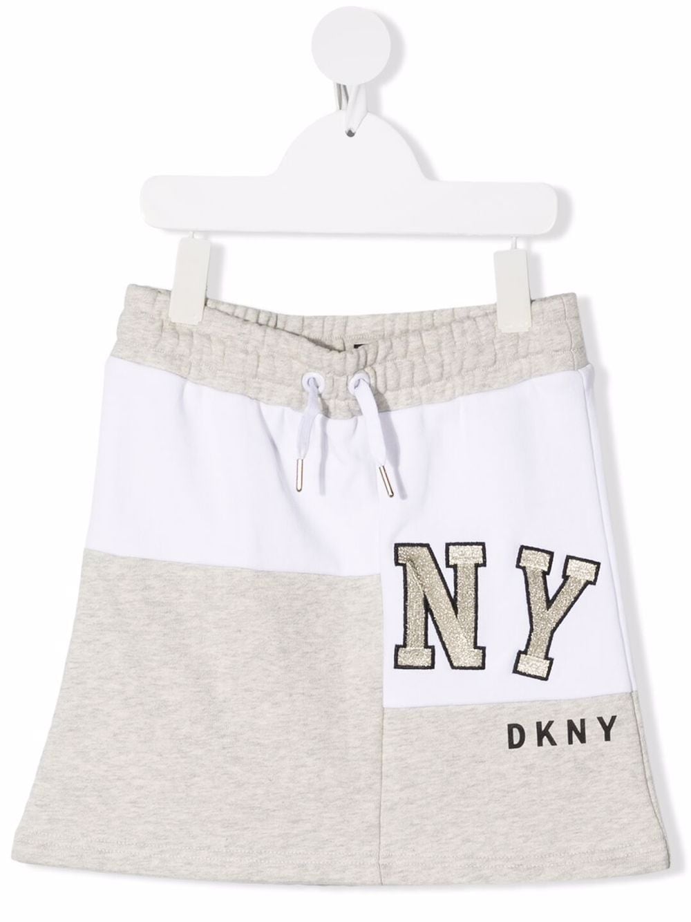 Dkny Kids TEEN two-tone logo skirt - Neutrals von Dkny Kids