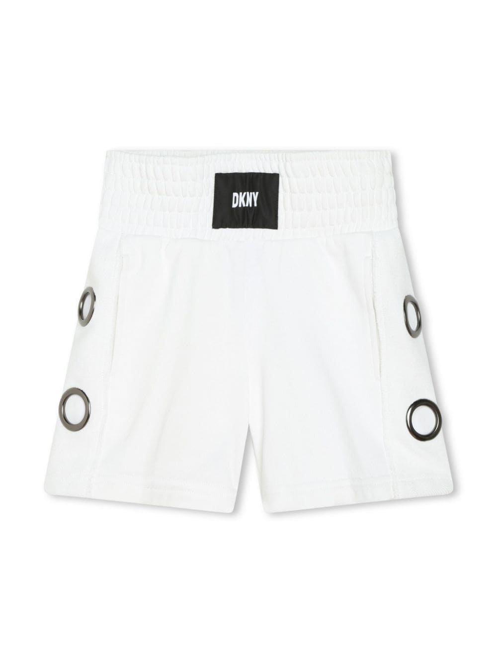 Dkny Kids logo-appliqué cotton shorts - White von Dkny Kids