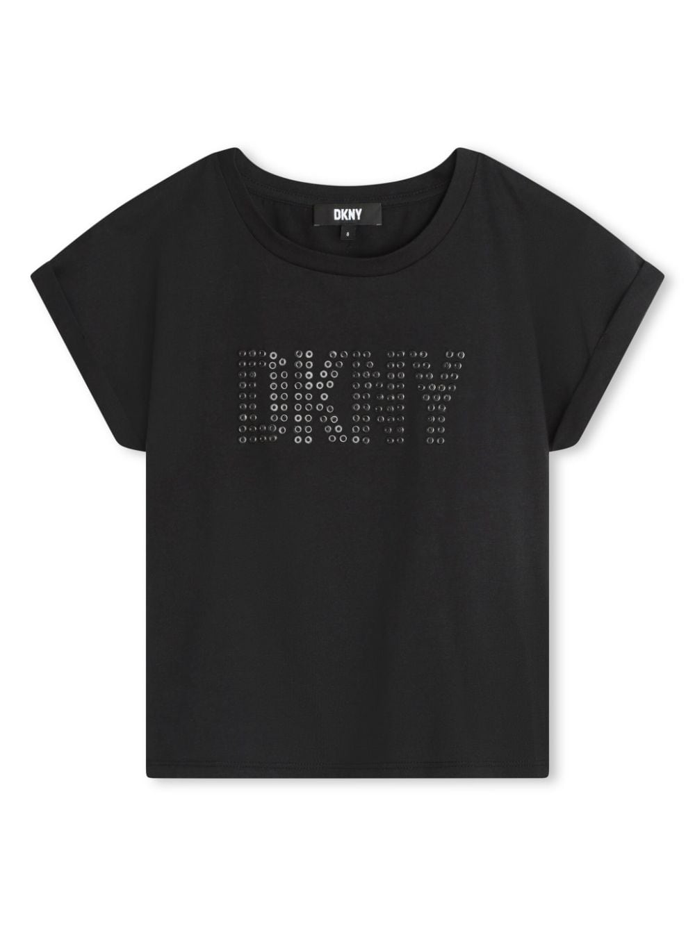 Dkny Kids logo-embellished organic cotton T-shirt - Black von Dkny Kids