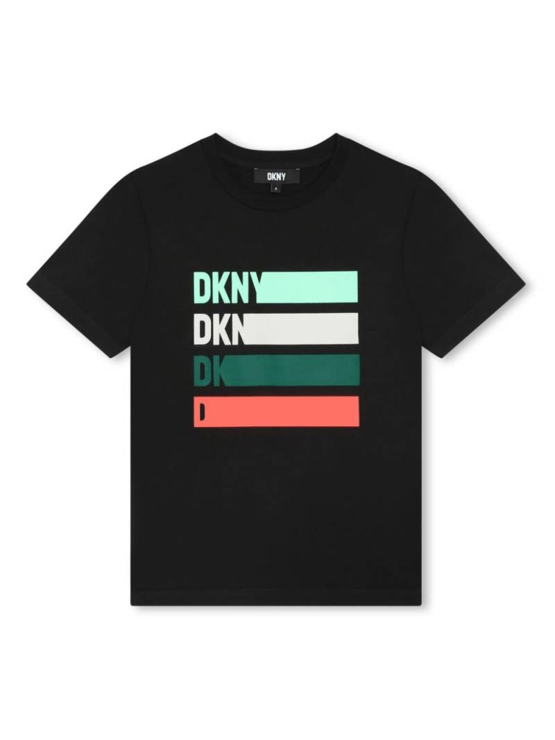 Dkny Kids logo-print cotton T-shirt - Black von Dkny Kids