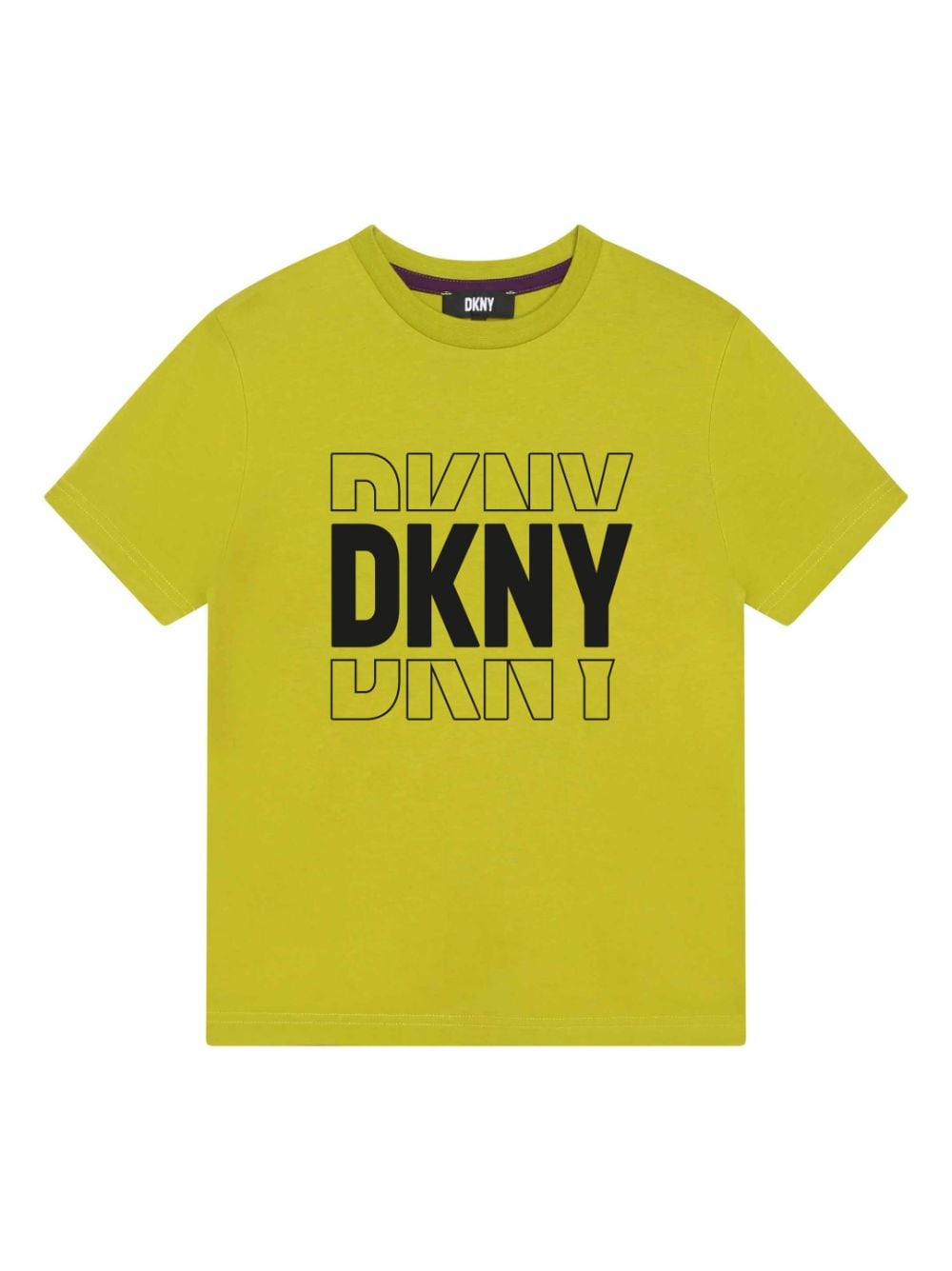 Dkny Kids logo-print cotton T-shirt - Yellow von Dkny Kids