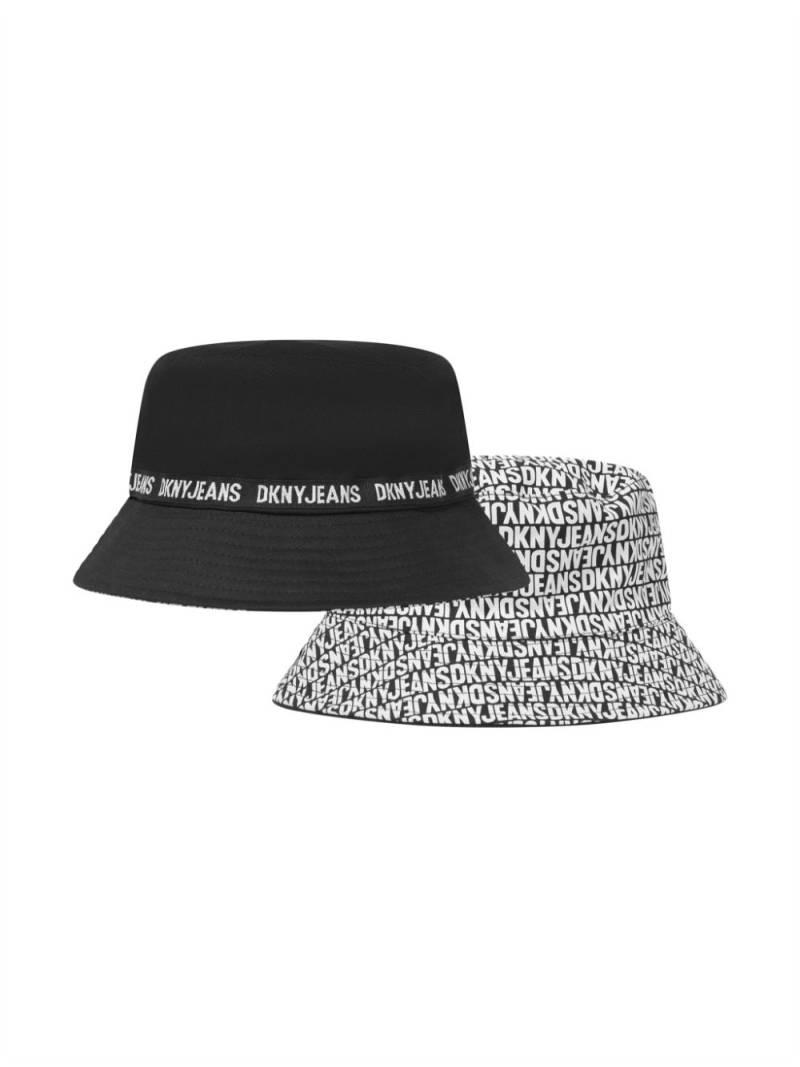 Dkny Kids logo-print cotton bucket hat - Black von Dkny Kids