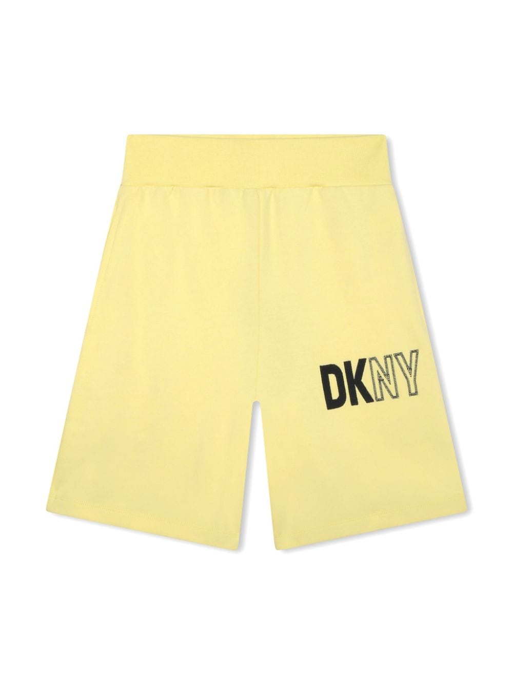 Dkny Kids logo-print cotton shorts - Yellow von Dkny Kids