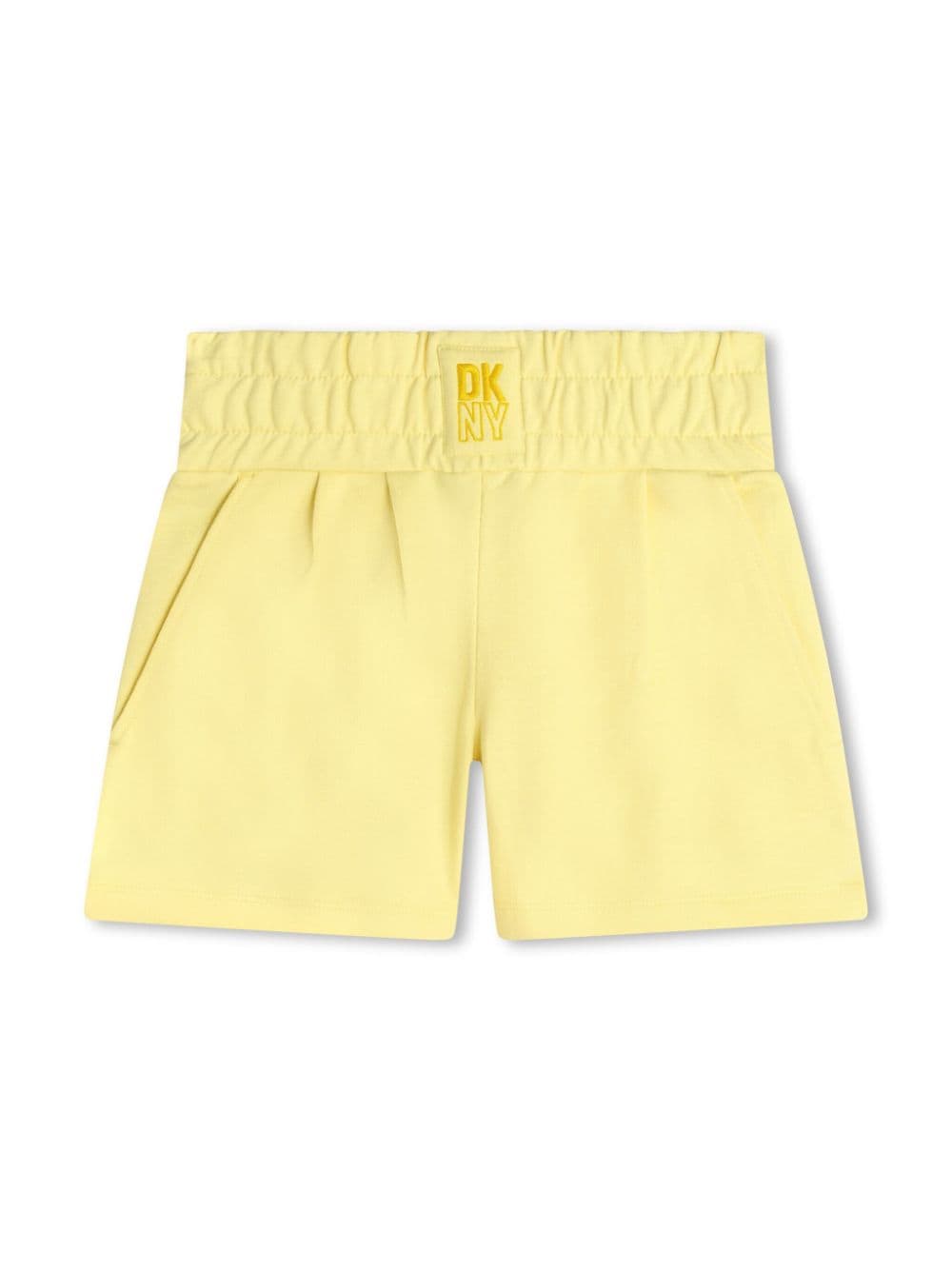 Dkny Kids logo-print cotton shorts - Yellow von Dkny Kids