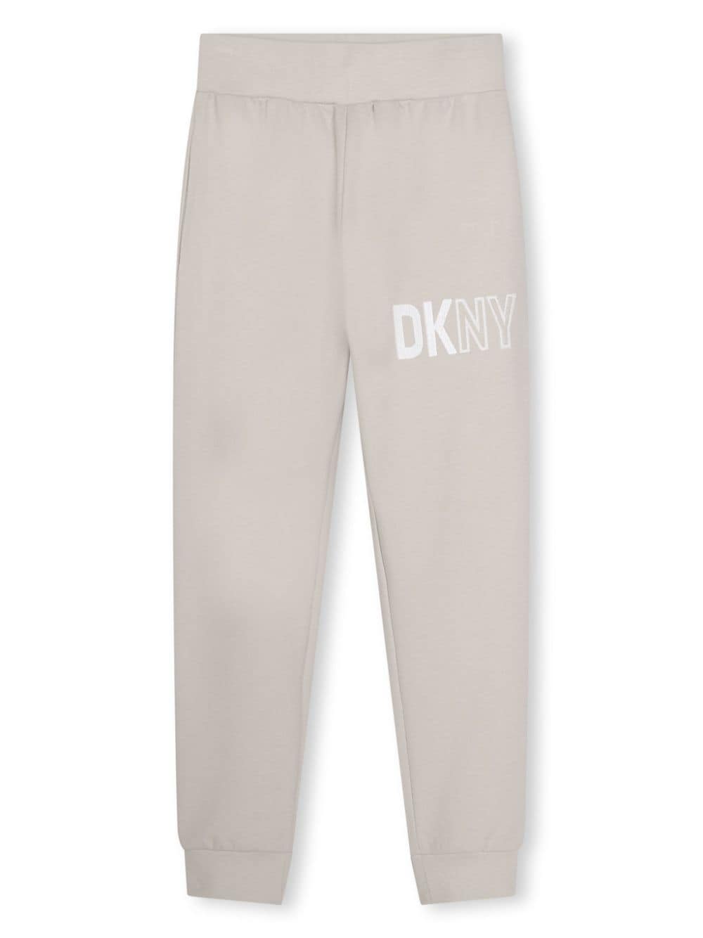 Dkny Kids logo-print jersey track pants - Neutrals von Dkny Kids