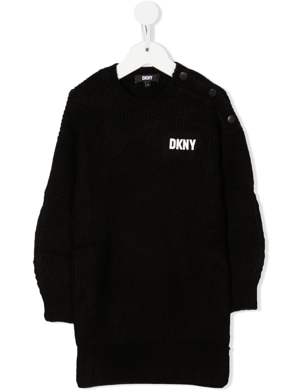 Dkny Kids logo-print knitted jumper dress - Black von Dkny Kids
